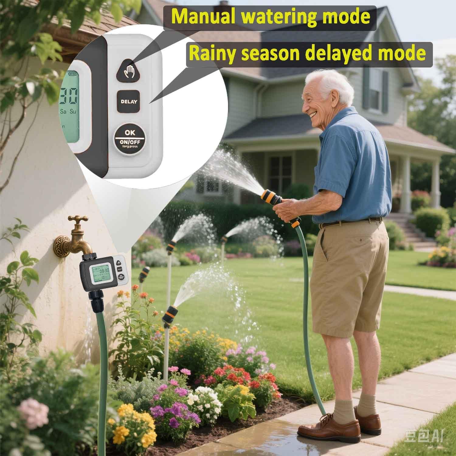 Kit de Riego por Goteo Automático FesmTek1 19.5m con Temporizador