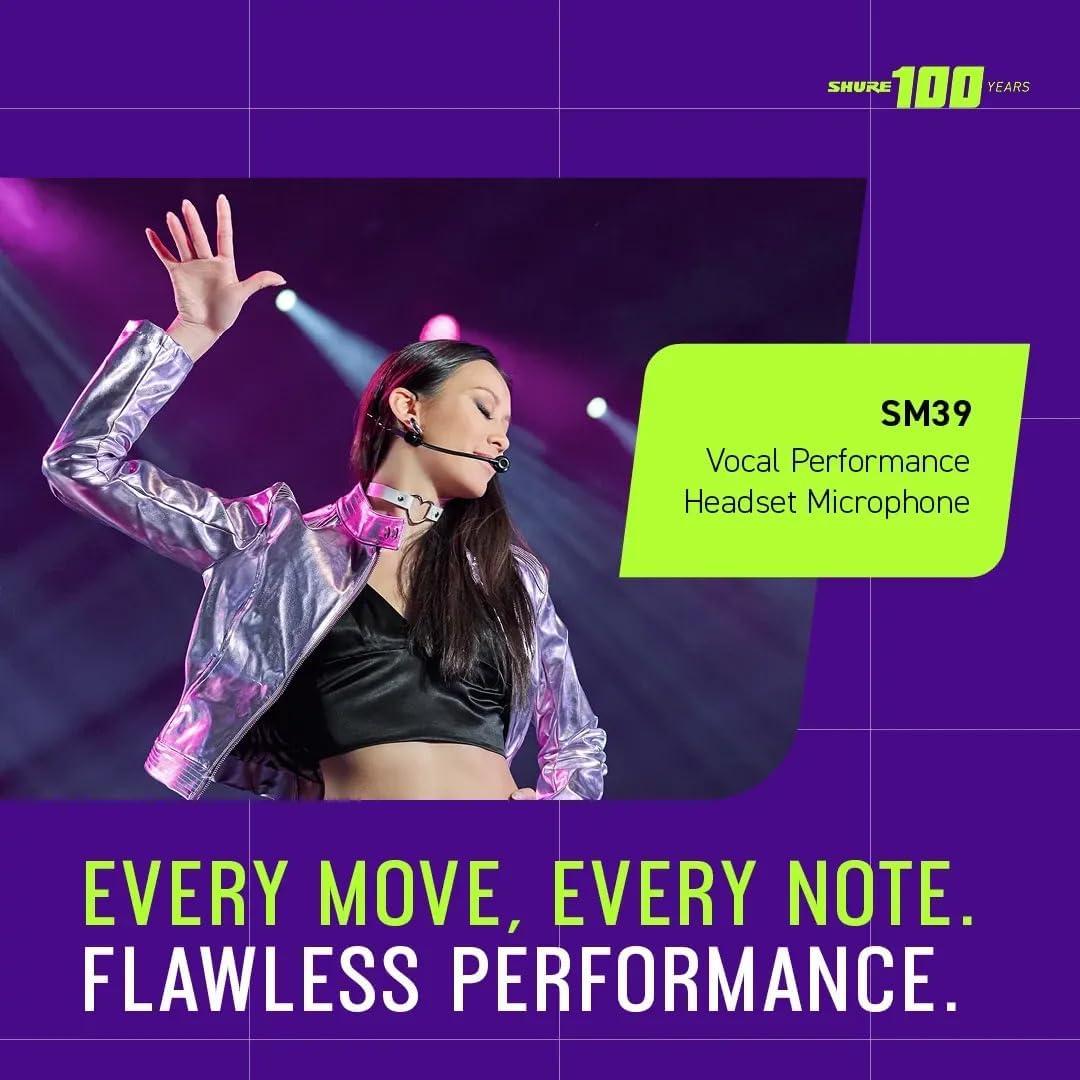 Micrófono de Auricular Shure SM39 - Vocal Cardioide Ergonómico
