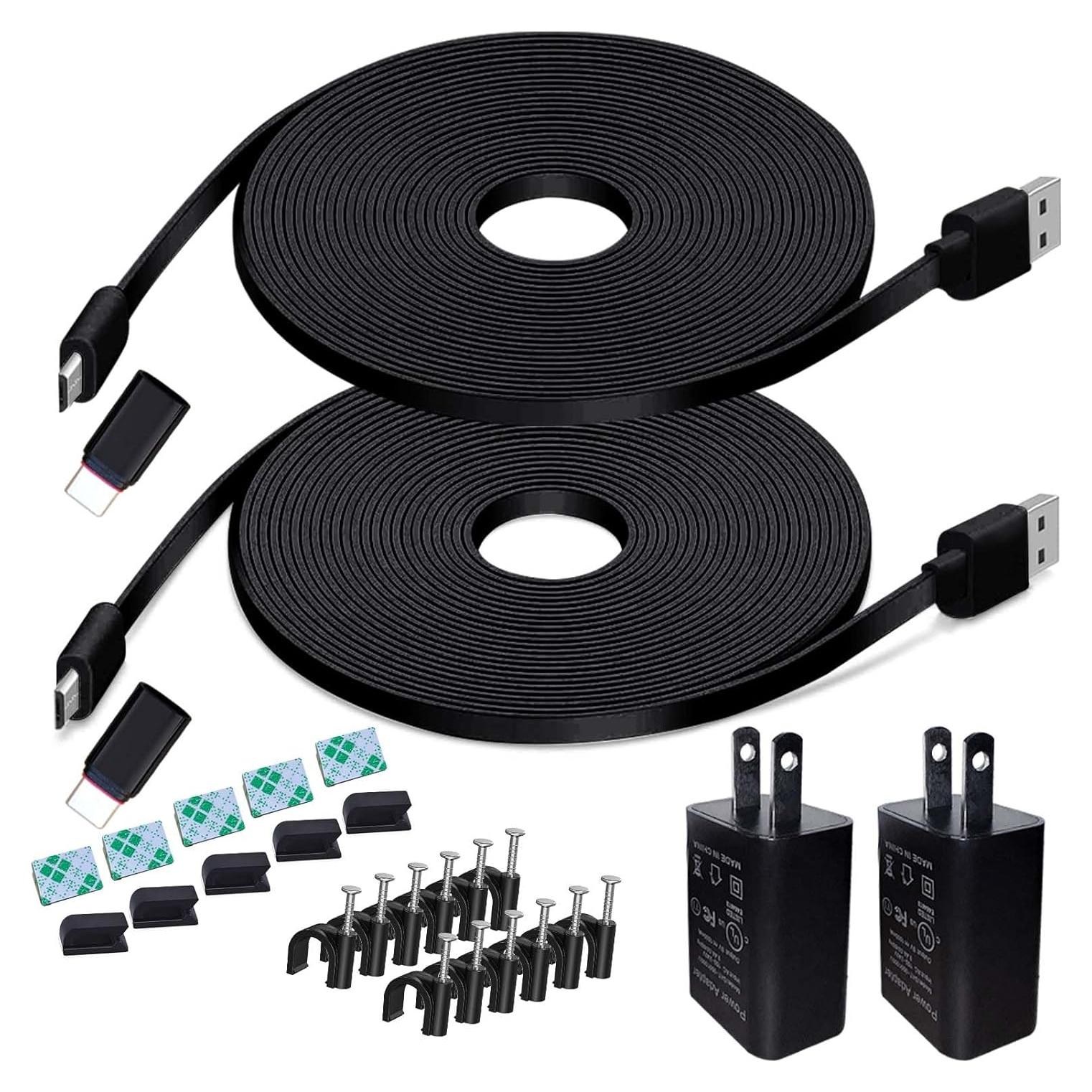 Cable de Extensión de Alimentación 20 Pies DIANMU para Cámaras