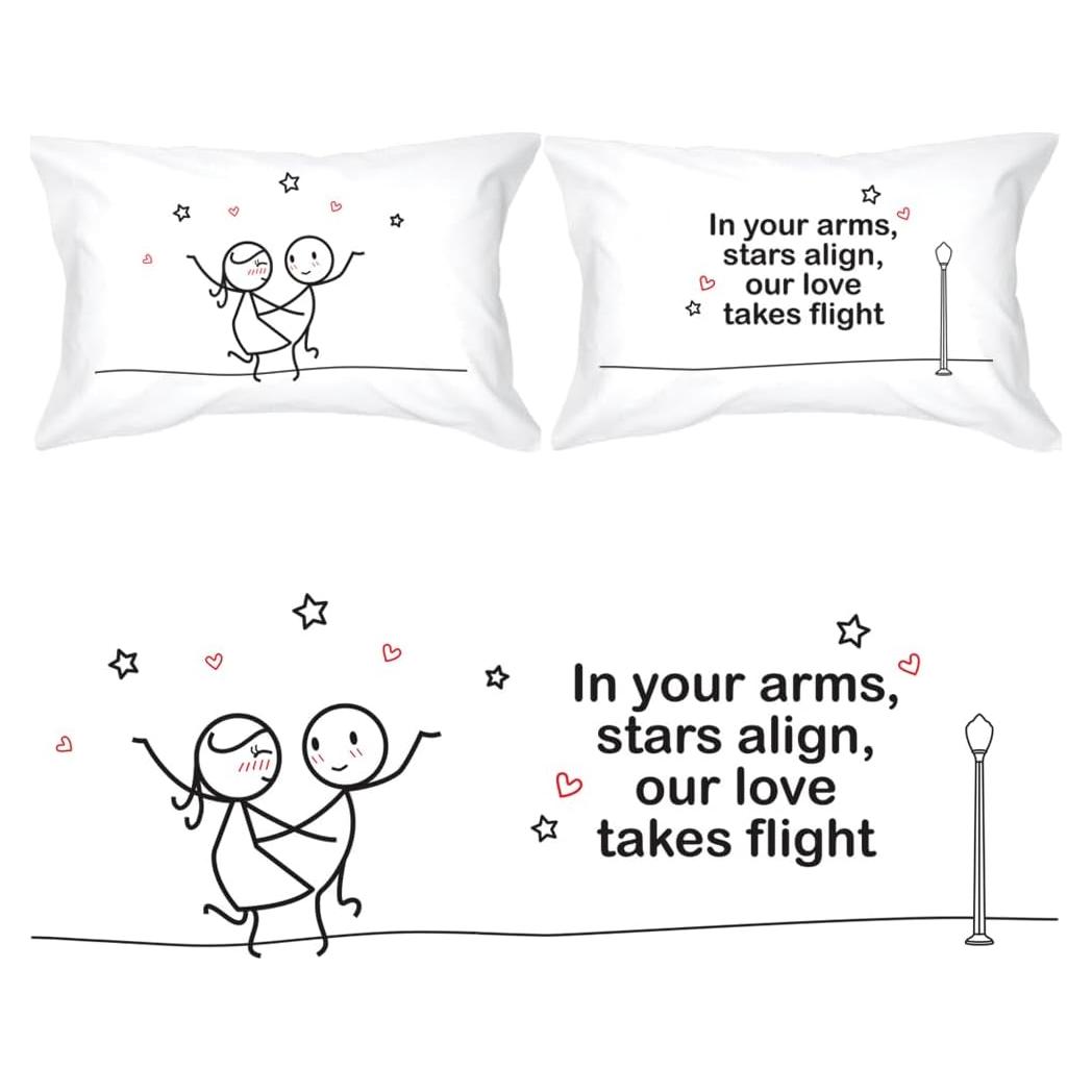 Funda de Almohada Pareja BoldLoft Dance Me Forever 50.8x76.2 cm