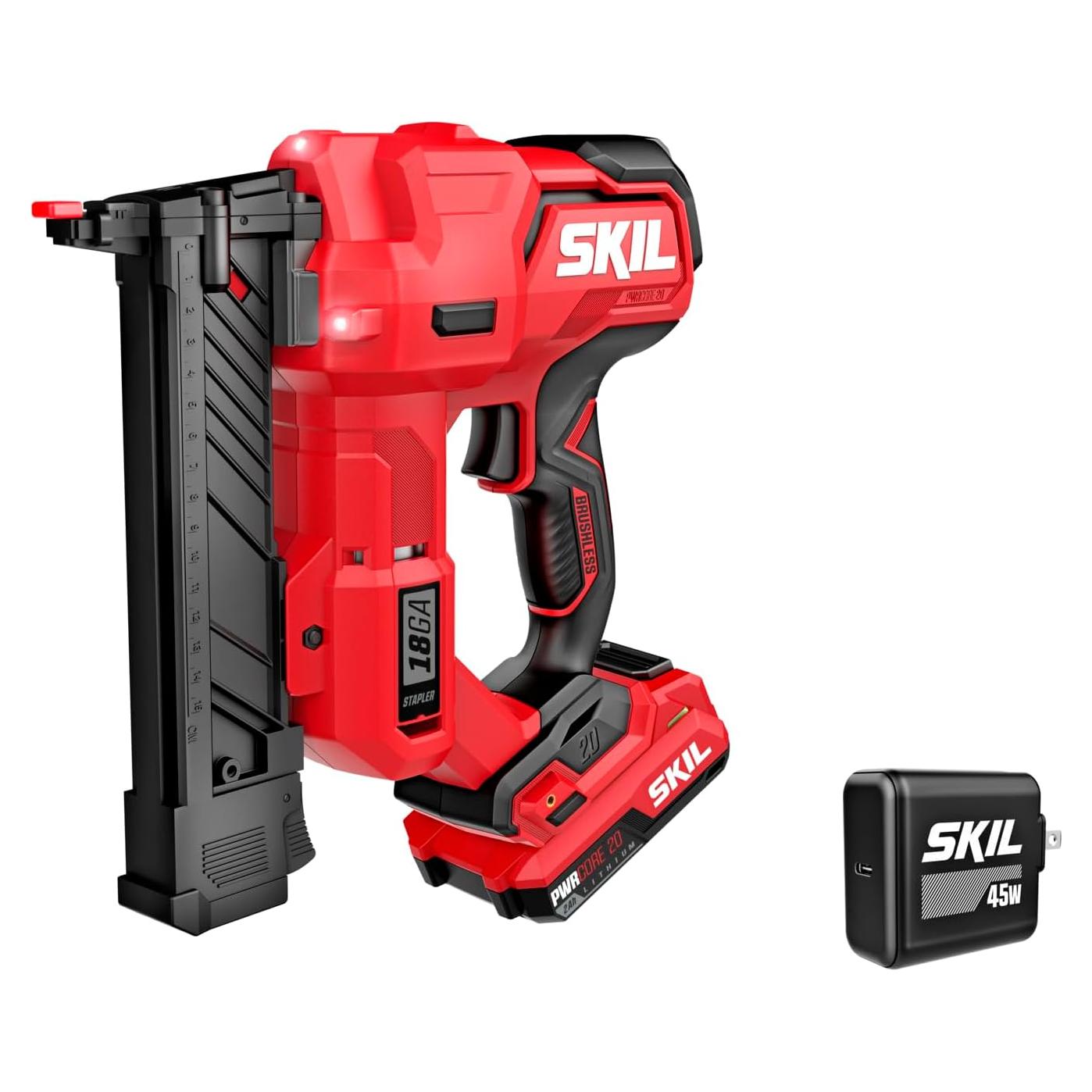 Grapadora Inalámbrica SKIL PWR CORE 20V 18Ga Kit con Batería