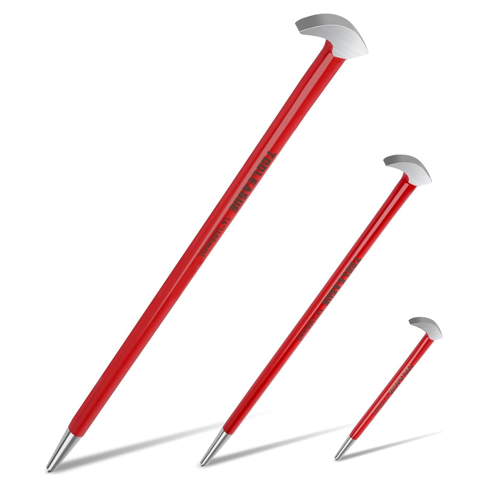 Juego de 3 Palancas de Cabeza Rodante TOOLEAGUE 15.24cm 30.48cm 40.64cm