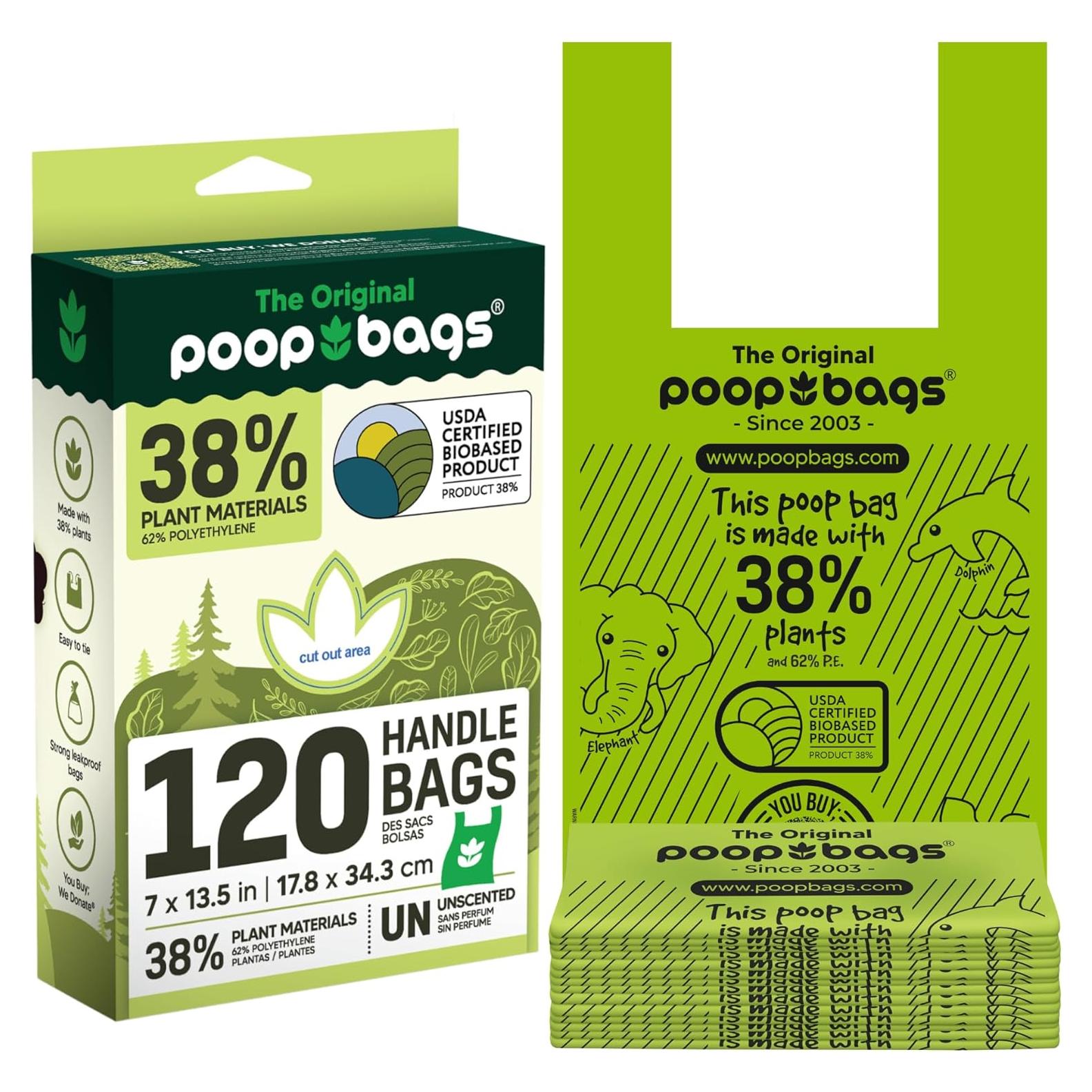 Bolsas de Poop Originales para Perros 120 Unidades Biobasadas