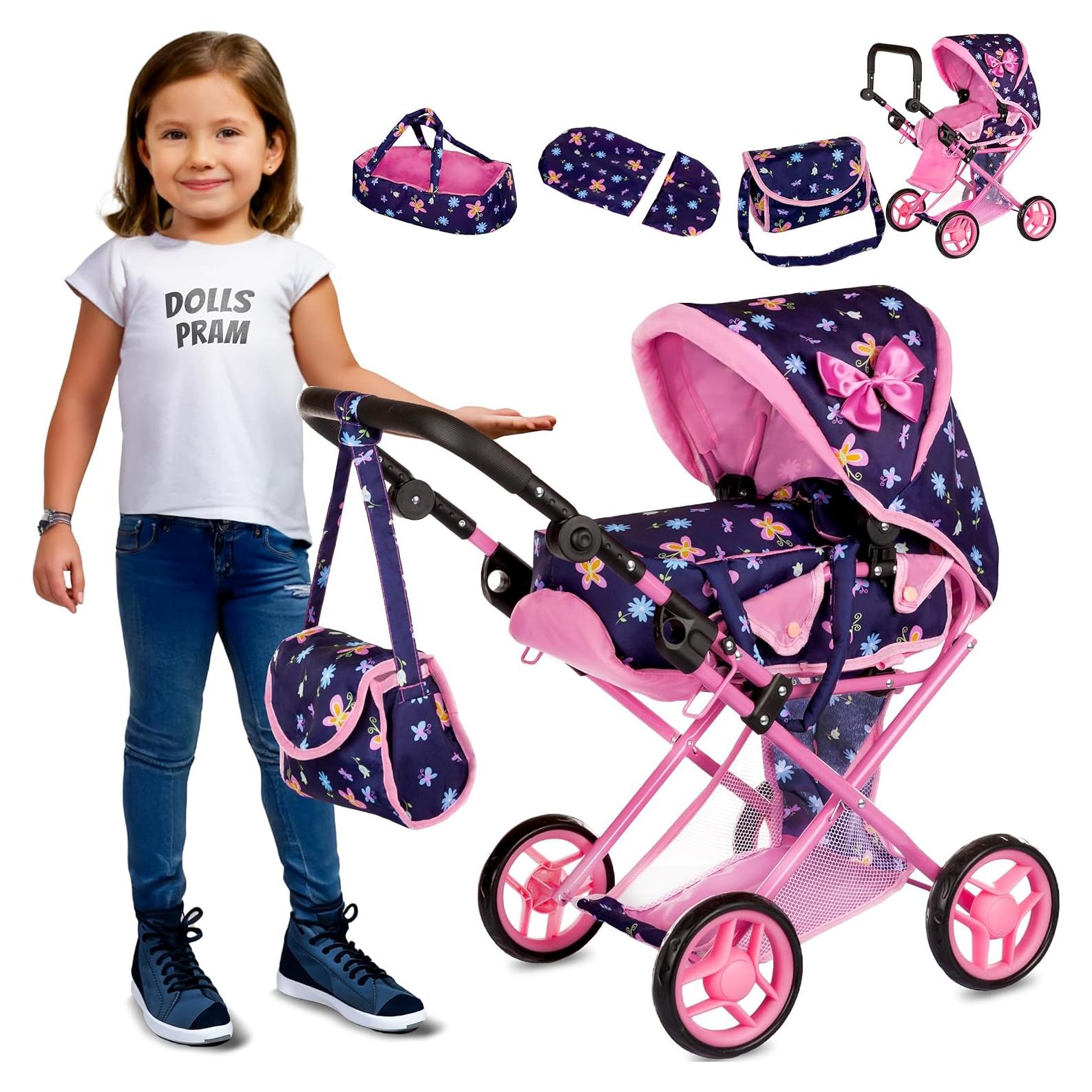 Carrito de Muñecas Kinderplay KP0200I Ajustable 36.4-64.1 cm