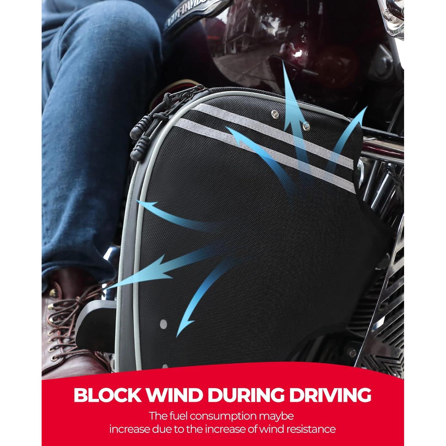 Chaps Bajos Suaves KEMIMOTO para Motocicletas Touring 1980-2025