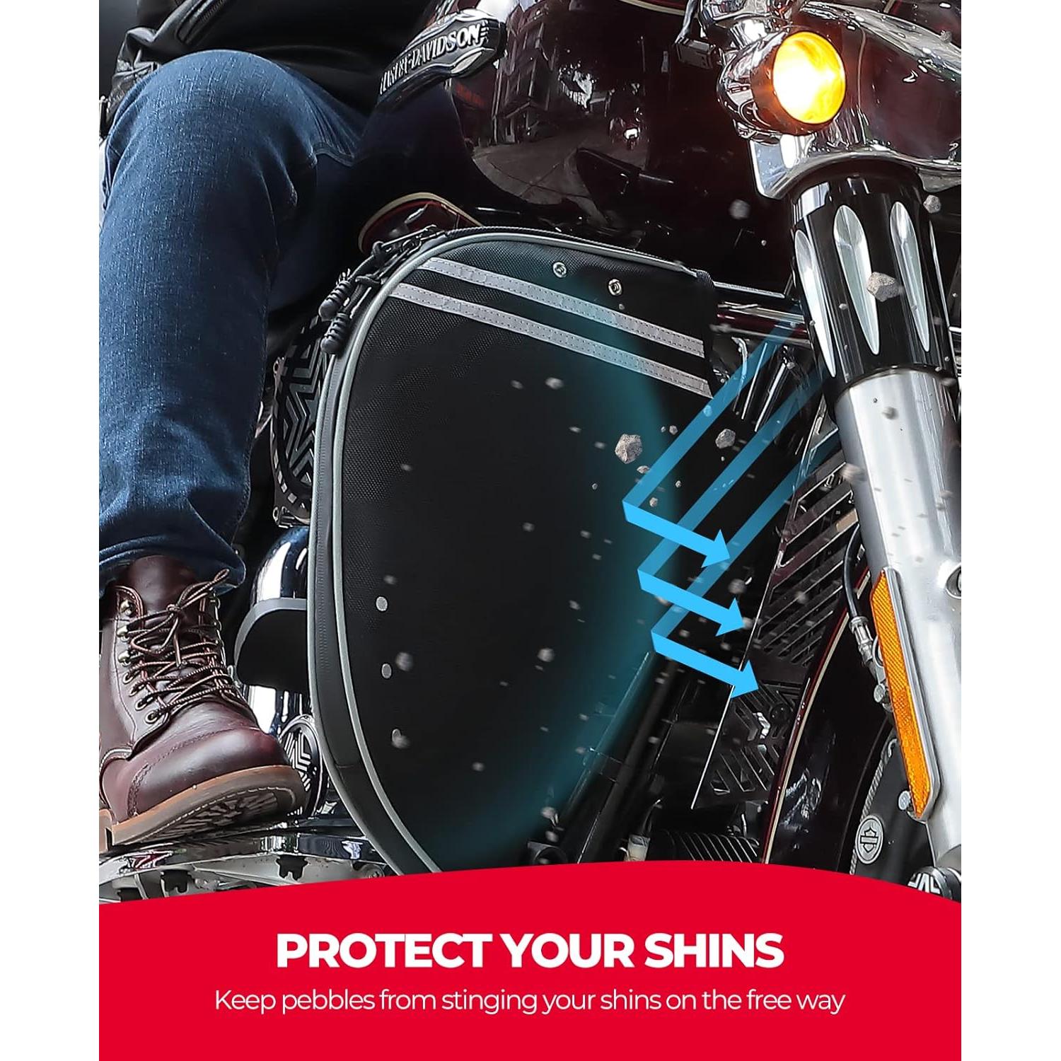 Chaps Bajos Suaves KEMIMOTO para Motocicletas Touring 1980-2025