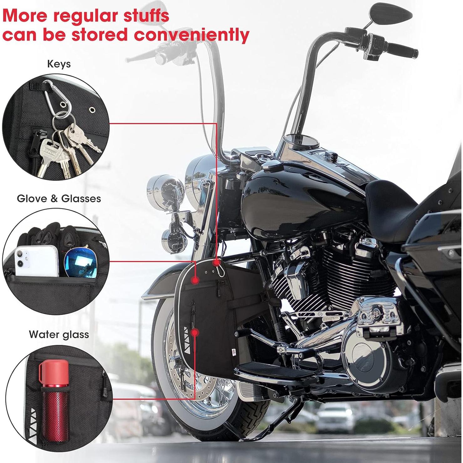 Chaps Bajos Suaves KEMIMOTO para Motocicletas Touring 1980-2025