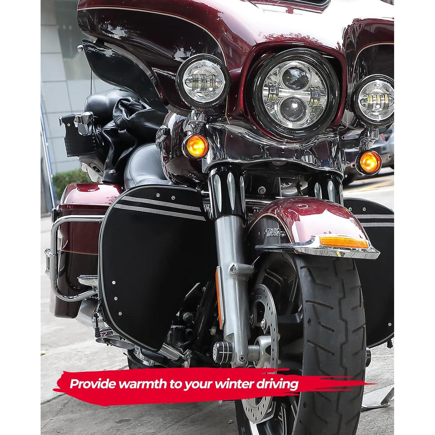 Chaps Bajos Suaves KEMIMOTO para Motocicletas Touring 1980-2025