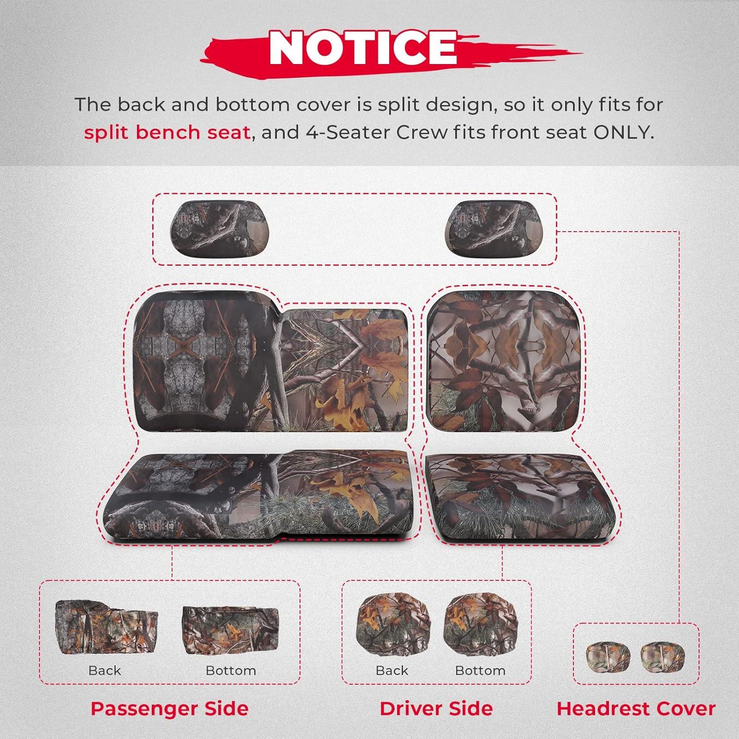 Funda de Asiento KEMIMOTO Camo para Polaris Ranger 60/40