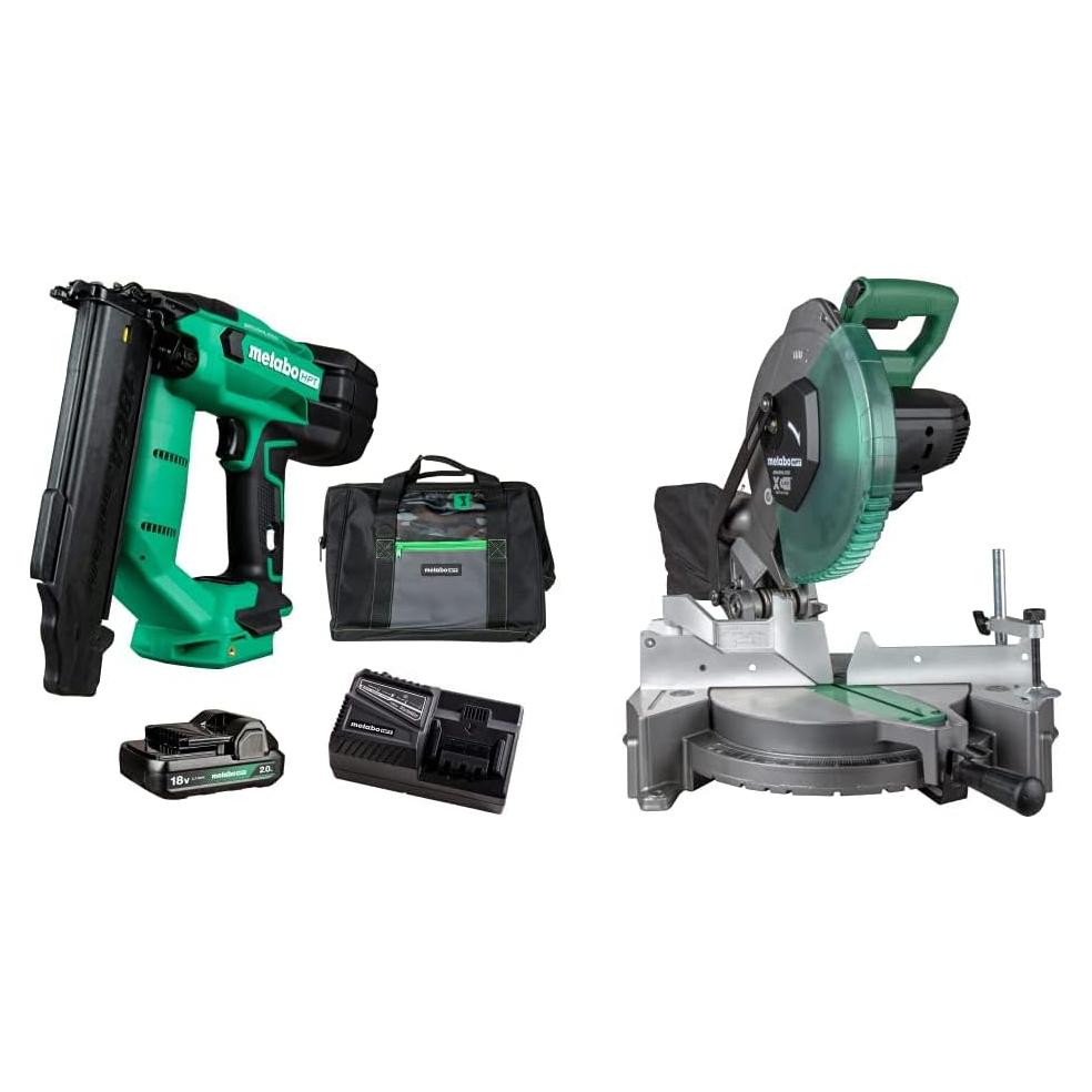 Kit Clavadora y Sierra Ingletadora Inalámbrica Metabo HPT 18V