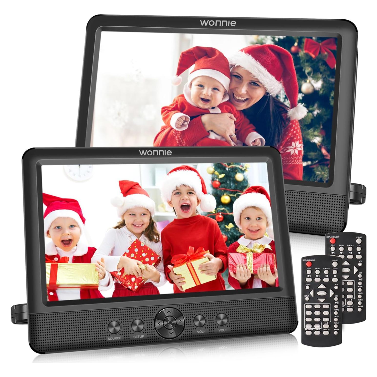 Reproductor DVD Doble Portátil WONNIE 10.5" para Auto