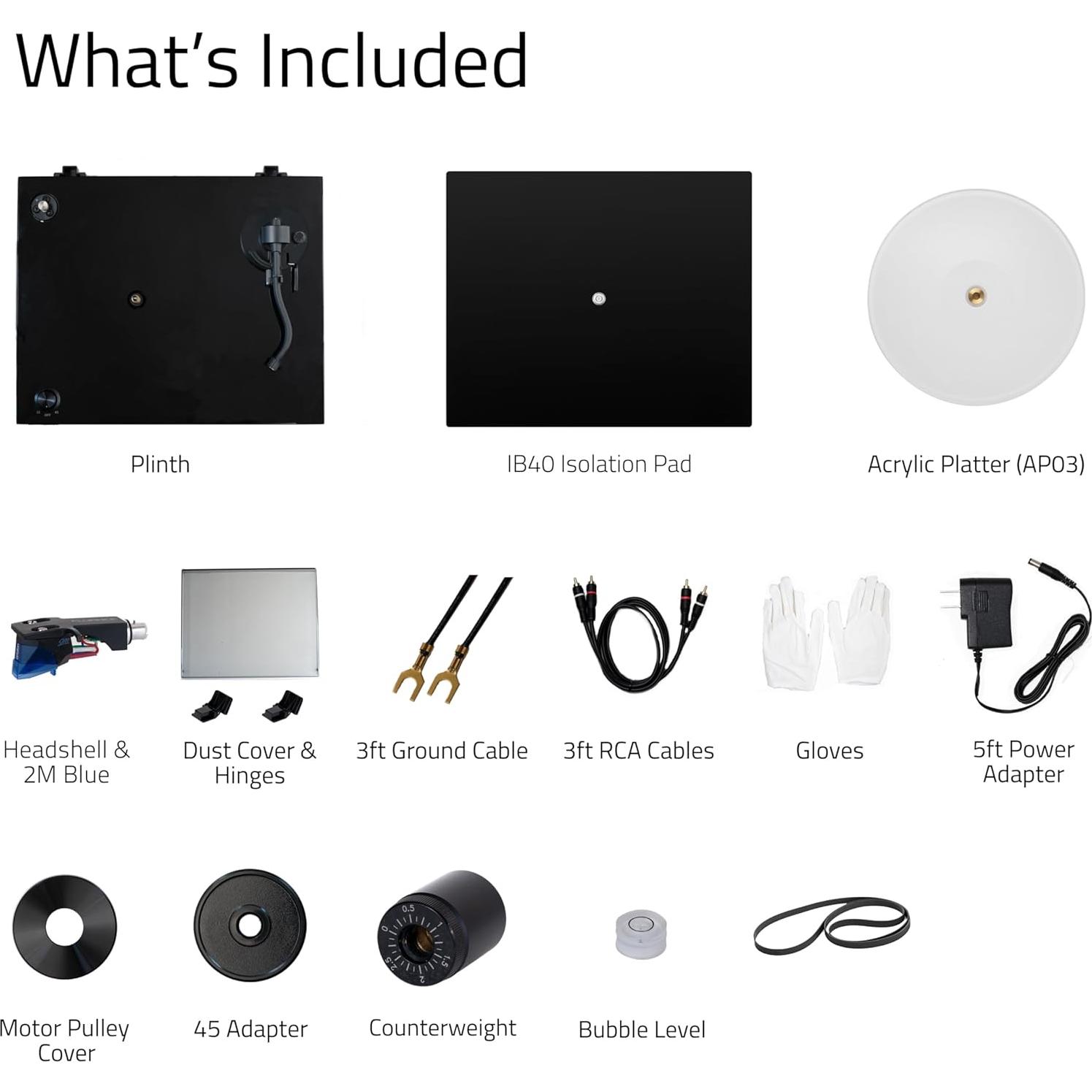 Tocadiscos Fluance RT85 con Cartucho Ortofon 2M Blue - Negro