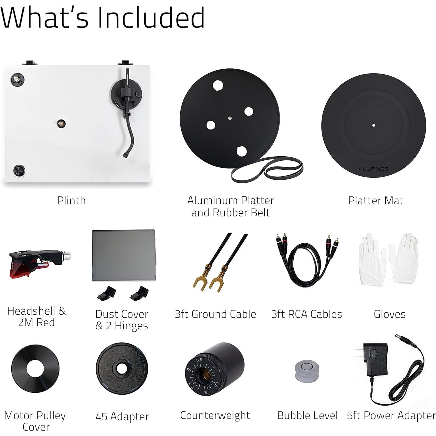 Tocadiscos Fluance RT83 Vinilo Alta Fidelidad Blanco