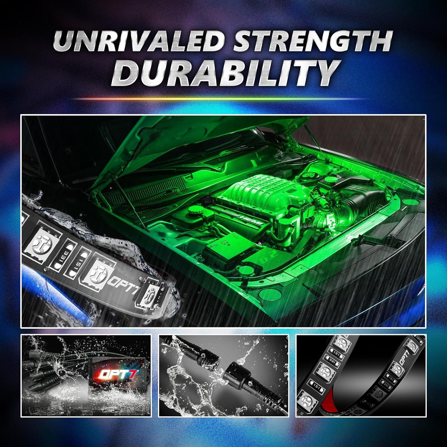 Luces LED RGB OPT7 Aura Pro 30.48 cm con App y Control Remoto