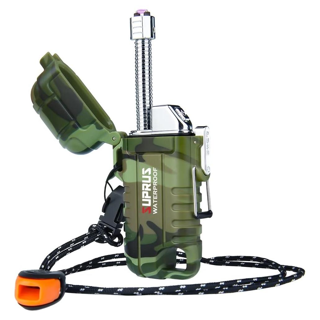 Encendedor a Prueba de Agua SUPRUS Recargable USB-C Camuflaje