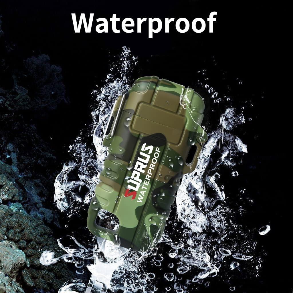 Encendedor a Prueba de Agua SUPRUS Recargable USB-C Camuflaje