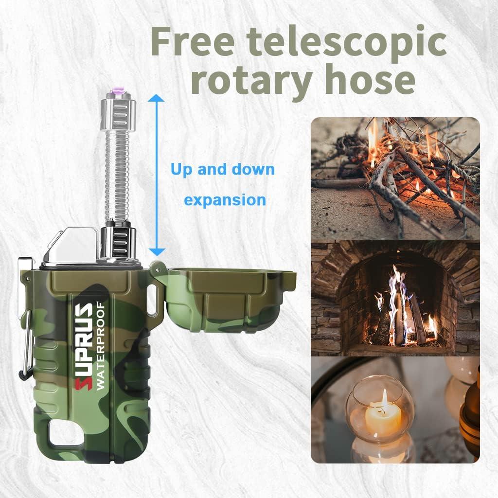 Encendedor a Prueba de Agua SUPRUS Recargable USB-C Camuflaje