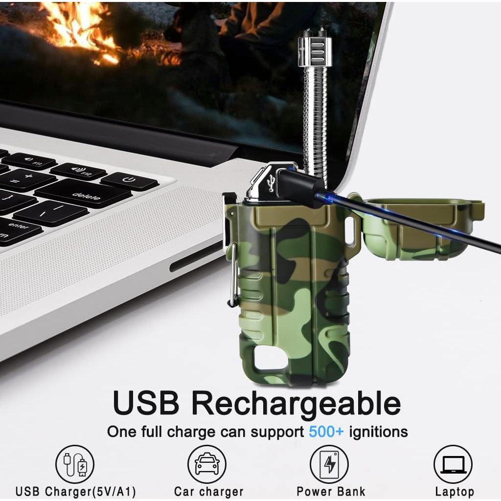 Encendedor a Prueba de Agua SUPRUS Recargable USB-C Camuflaje