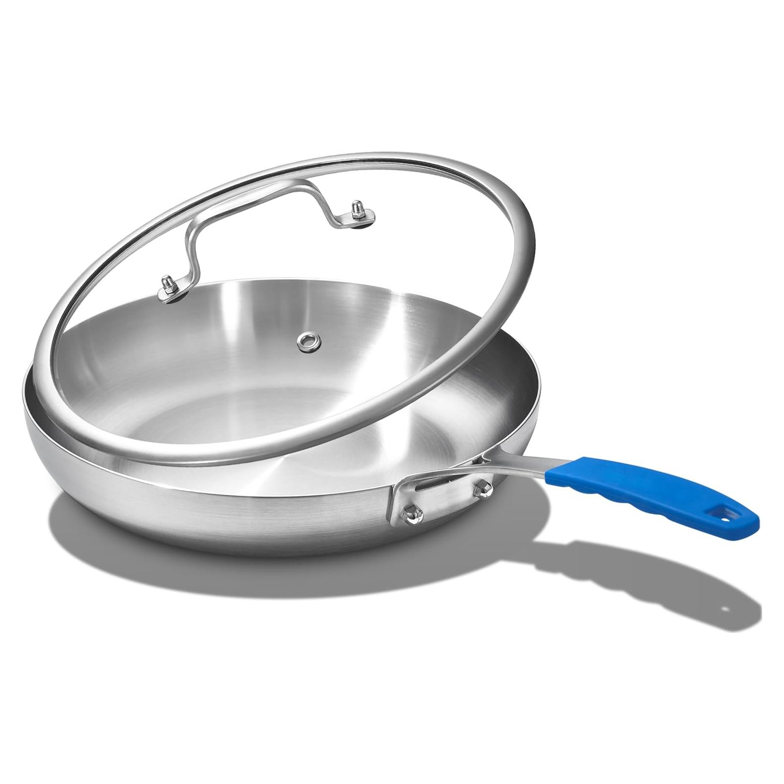 Sartén de Acero Inoxidable Inqibee 21.6 cm con Tapa