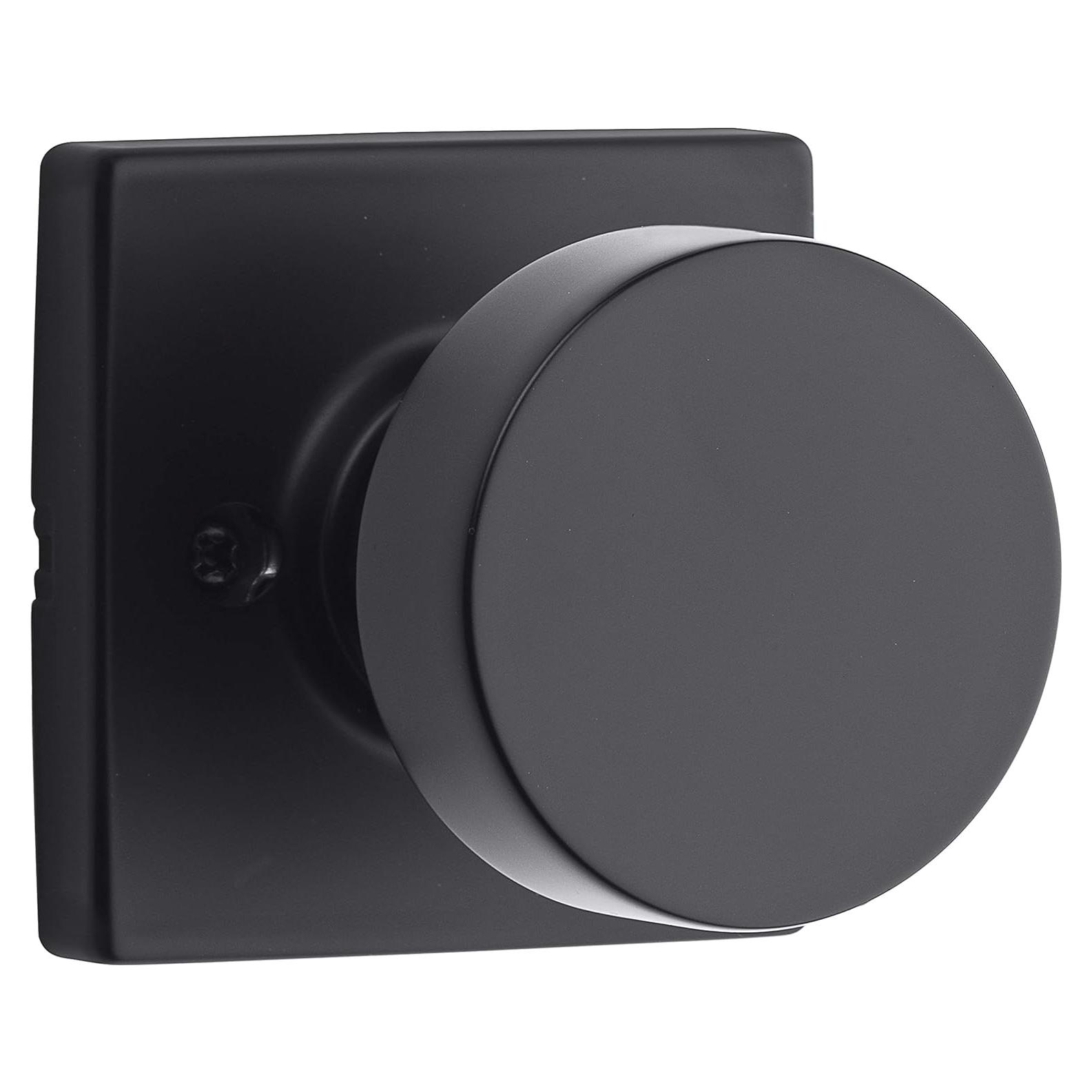 Pomo de Puerta Dummy Kwikset Pismo Negro Mate 6.67 cm