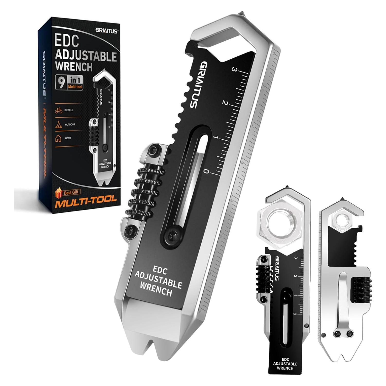 Llave Multiherramienta GIRIAITUS 9 en 1 Compacta de Acero