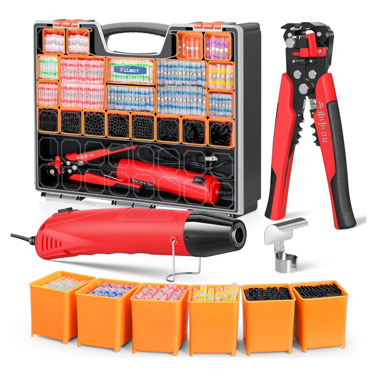 Kit de Conectores de Soldadura Termoretráctil Kuject 2000PCS