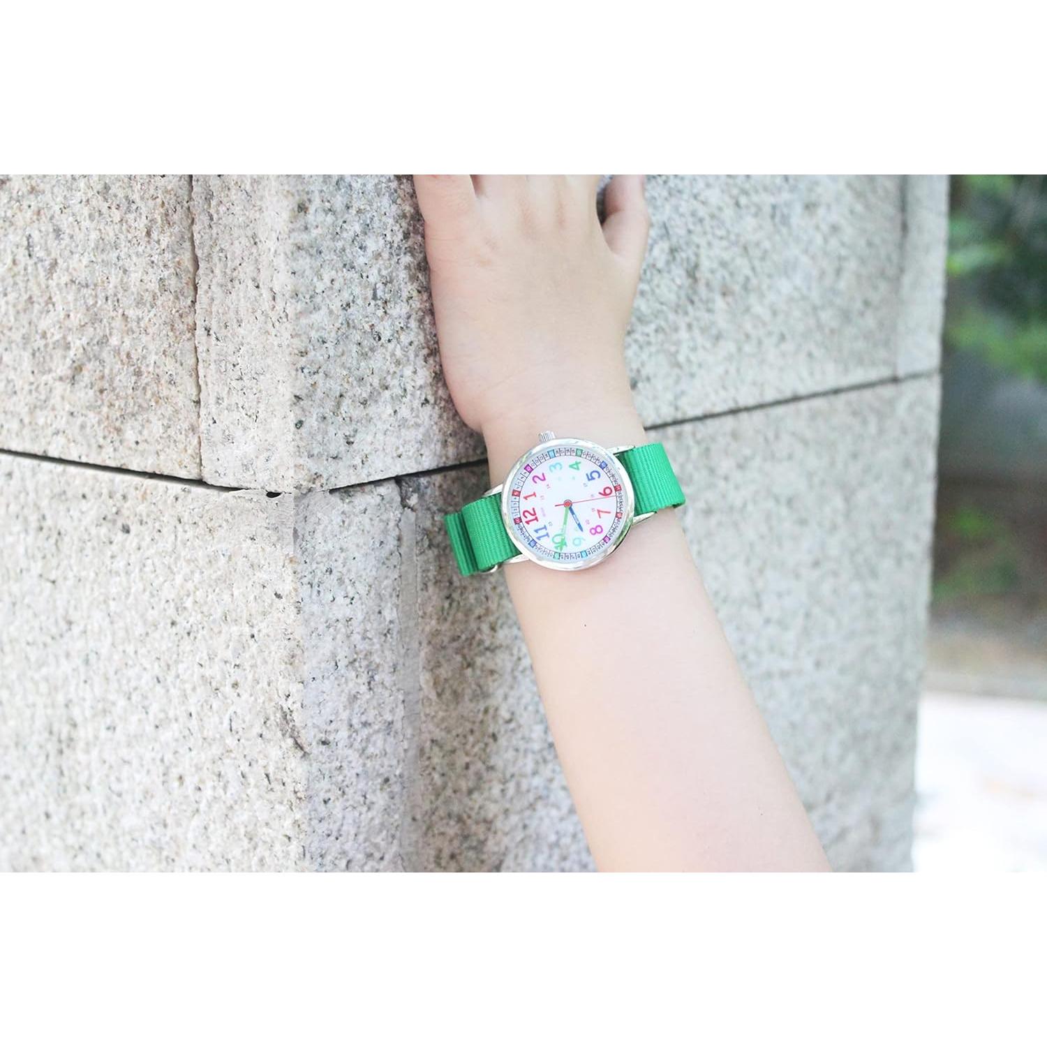 Reloj Analógico para Niños ITOOZYNN Verde 3-11 Años