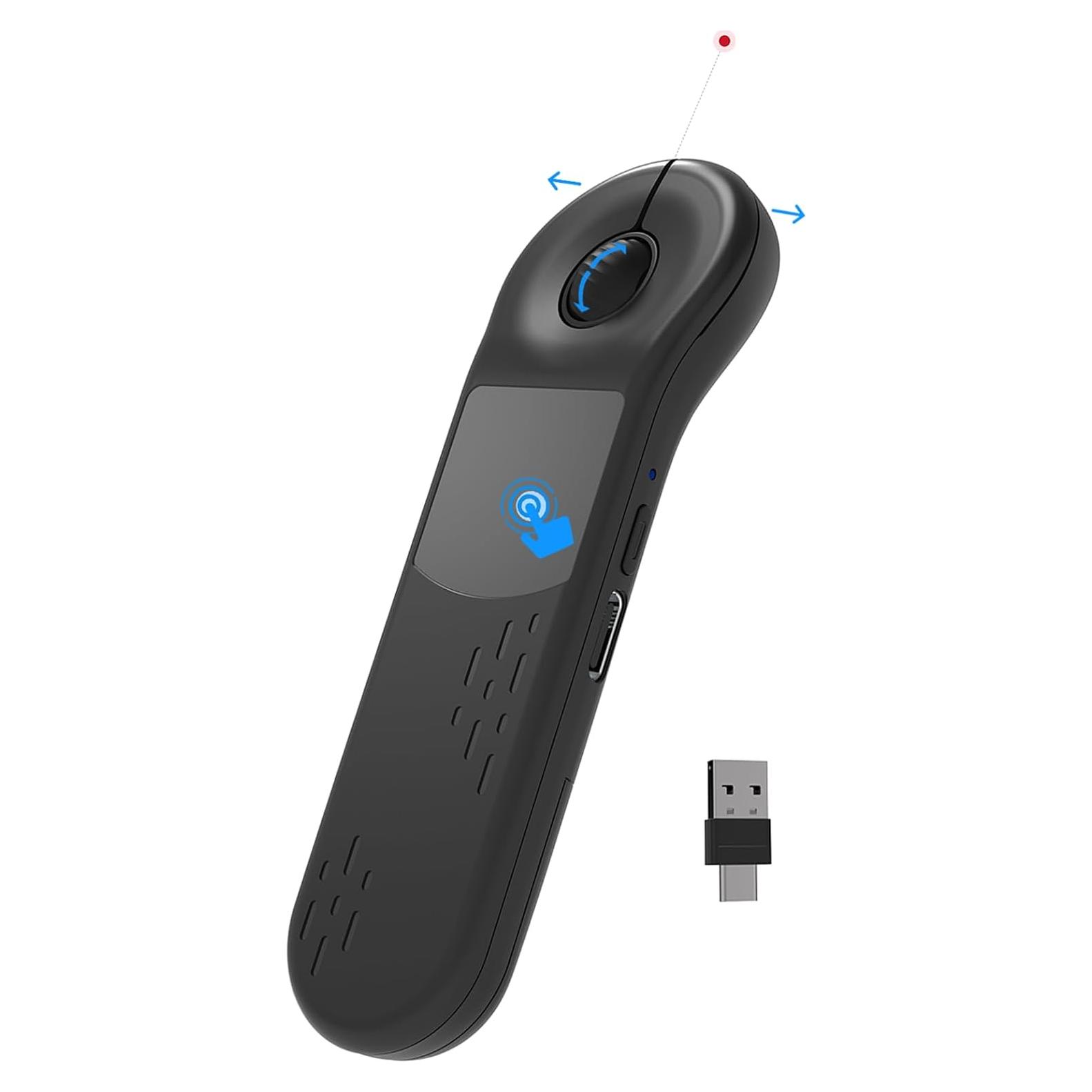 Ratón Aéreo Inalámbrico 3-Link D13PRO con Touchpad Negro