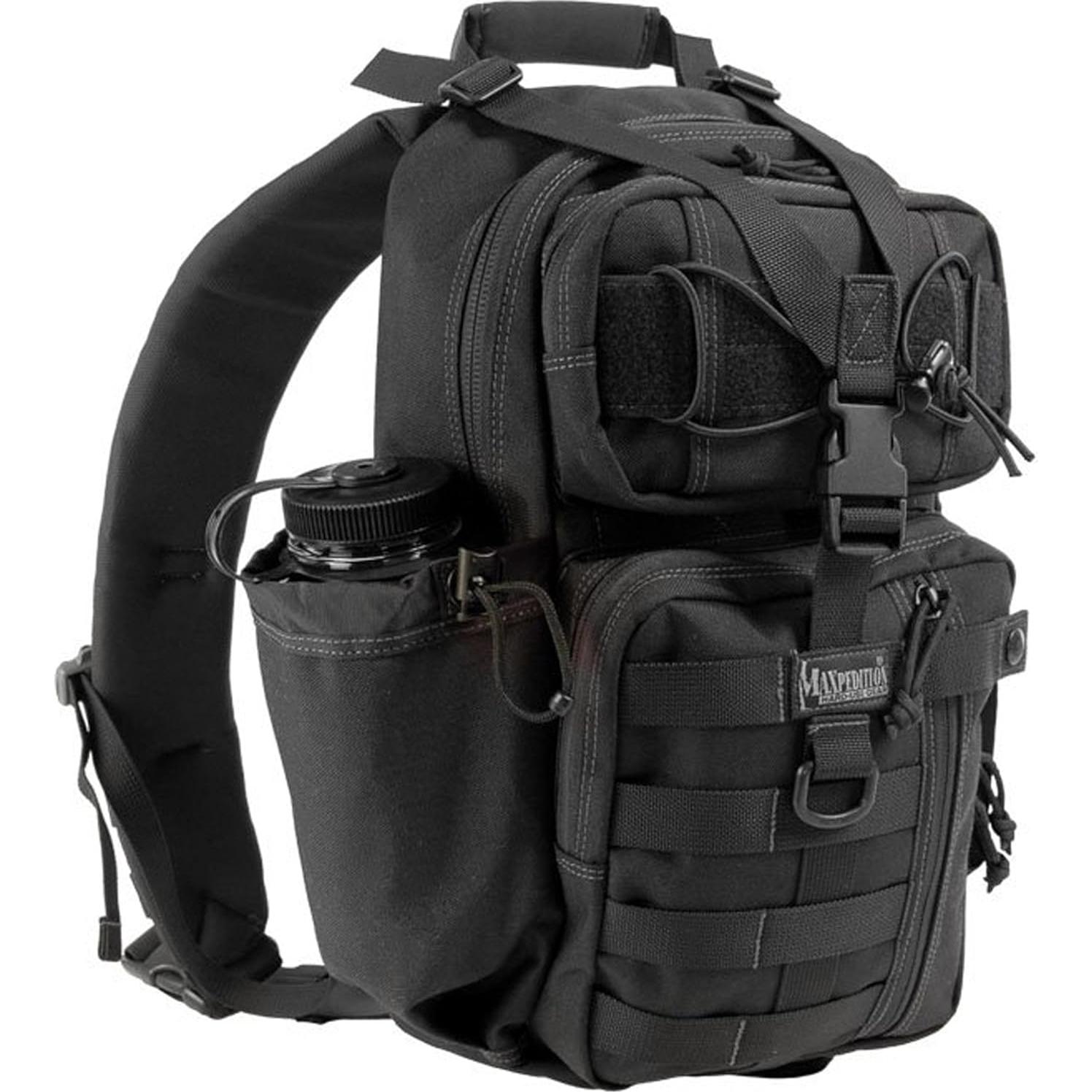 Mochila Bandolera Maxpedition Sitka Gearslinger Negra 3L