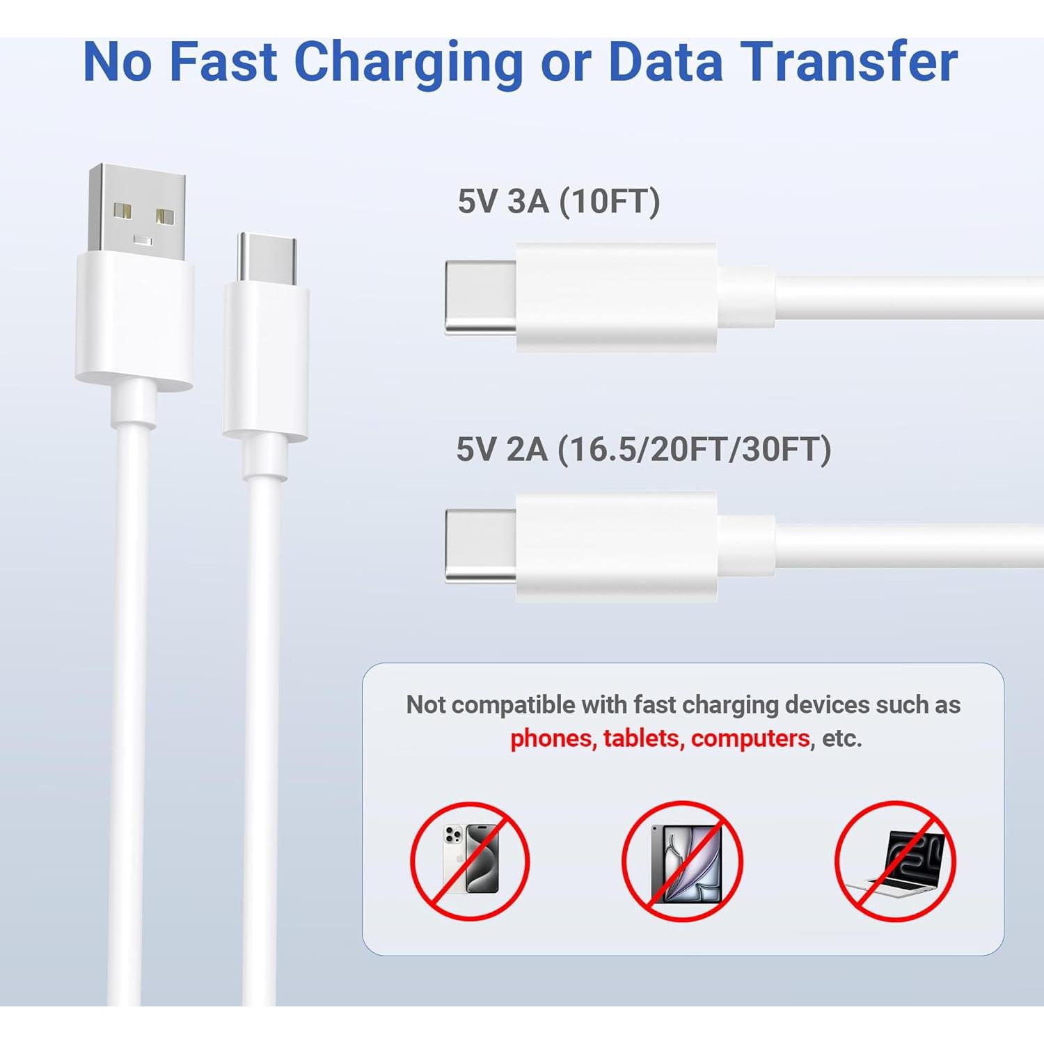 Cable de Extensión USB C Basesailor 5M 2Pack para Cámaras