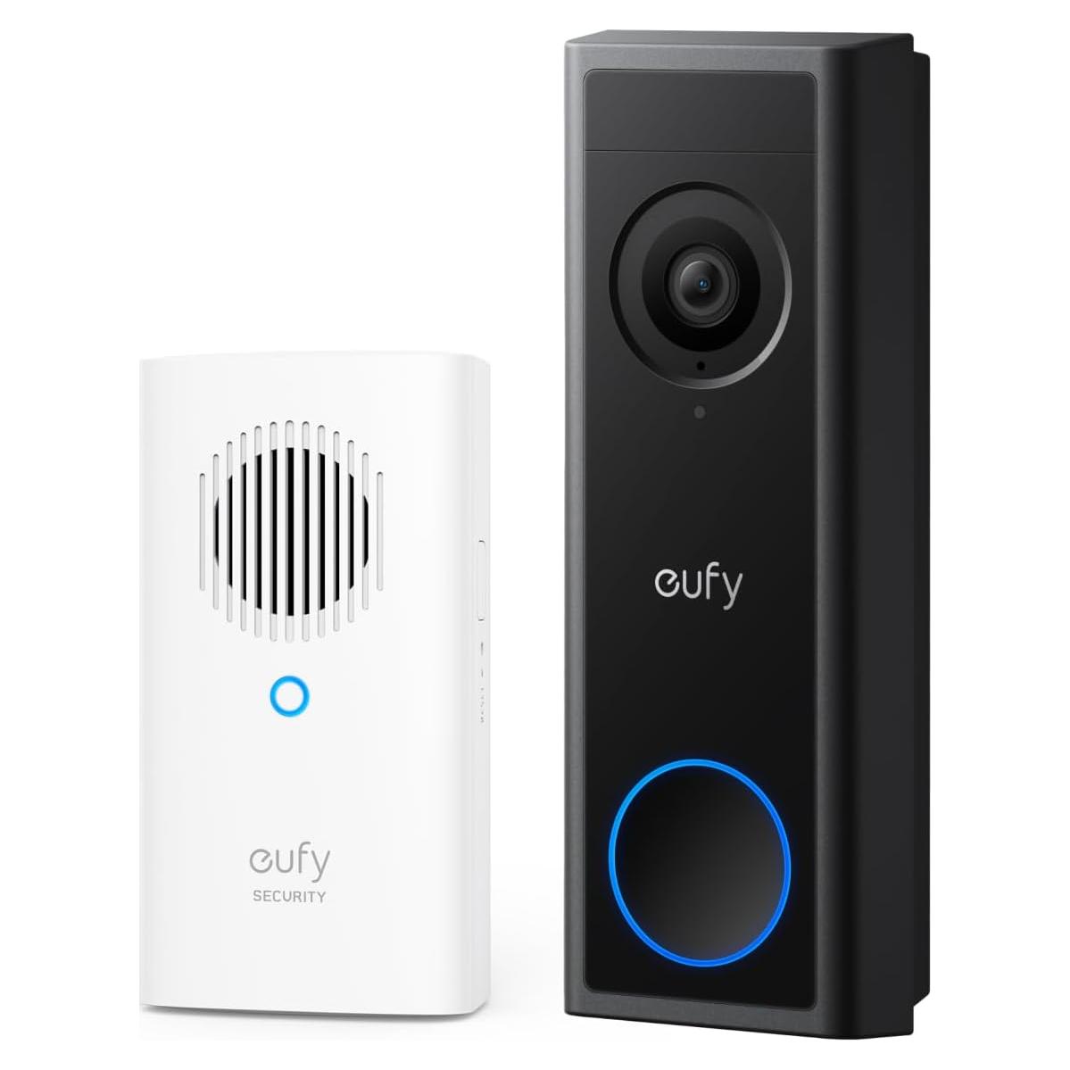 Timbre de Video Eufy C30 2K FHD con Batería y Vista 16:9