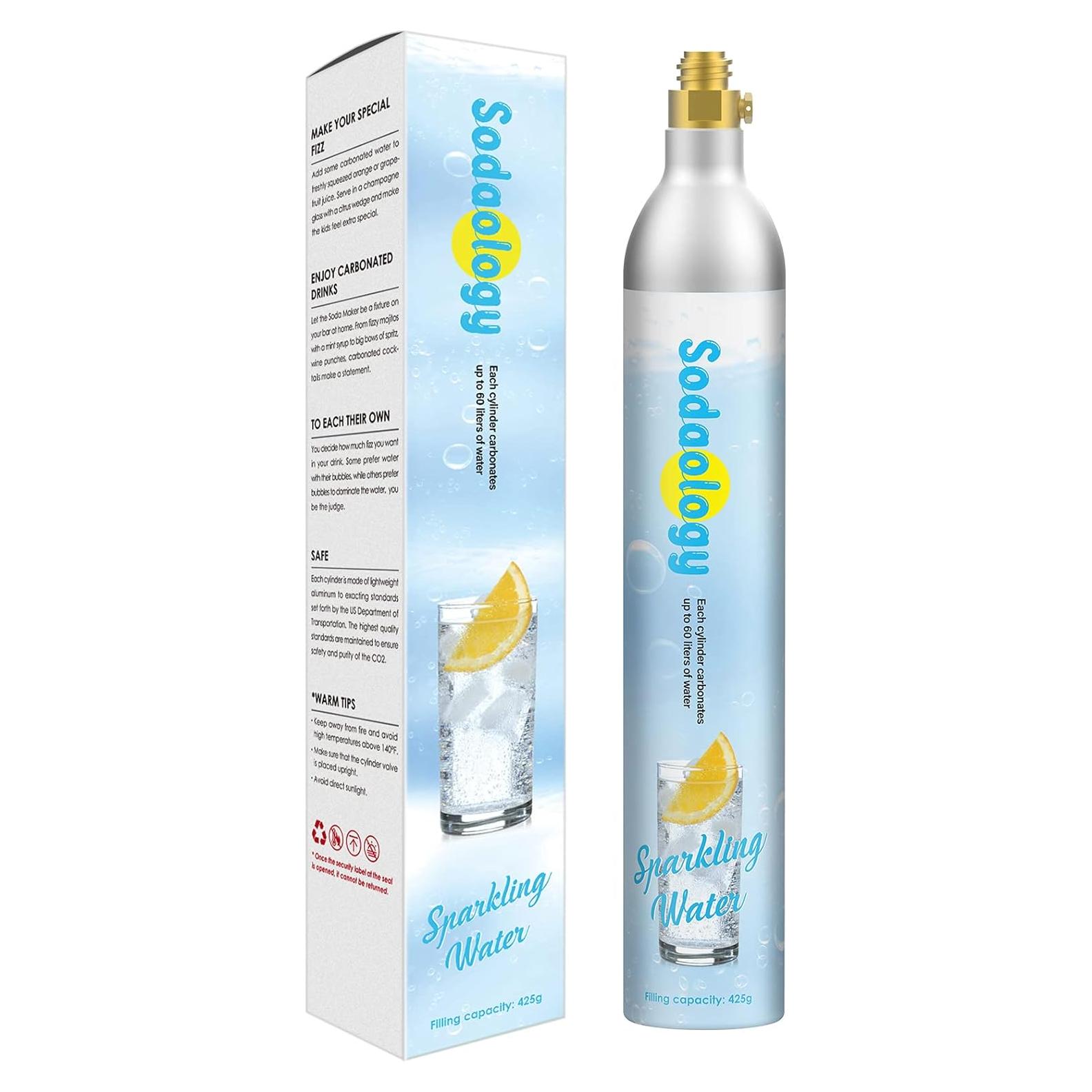 Carbonatador de CO2 Sodaology 60L para SodaStream - Manual