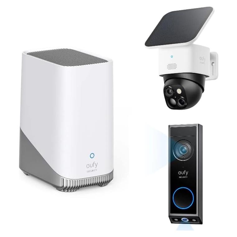 Sistema de Seguridad eufy HomeBase 3 + SoloCam S340 + Timbre E340