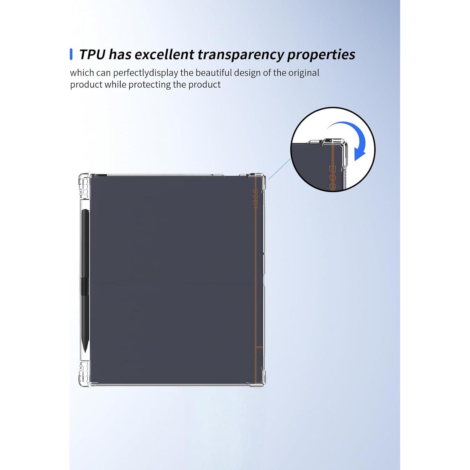 Funda para Tableta Onyx Boox Note Air2/Air2 Plus 10.3" Transparente