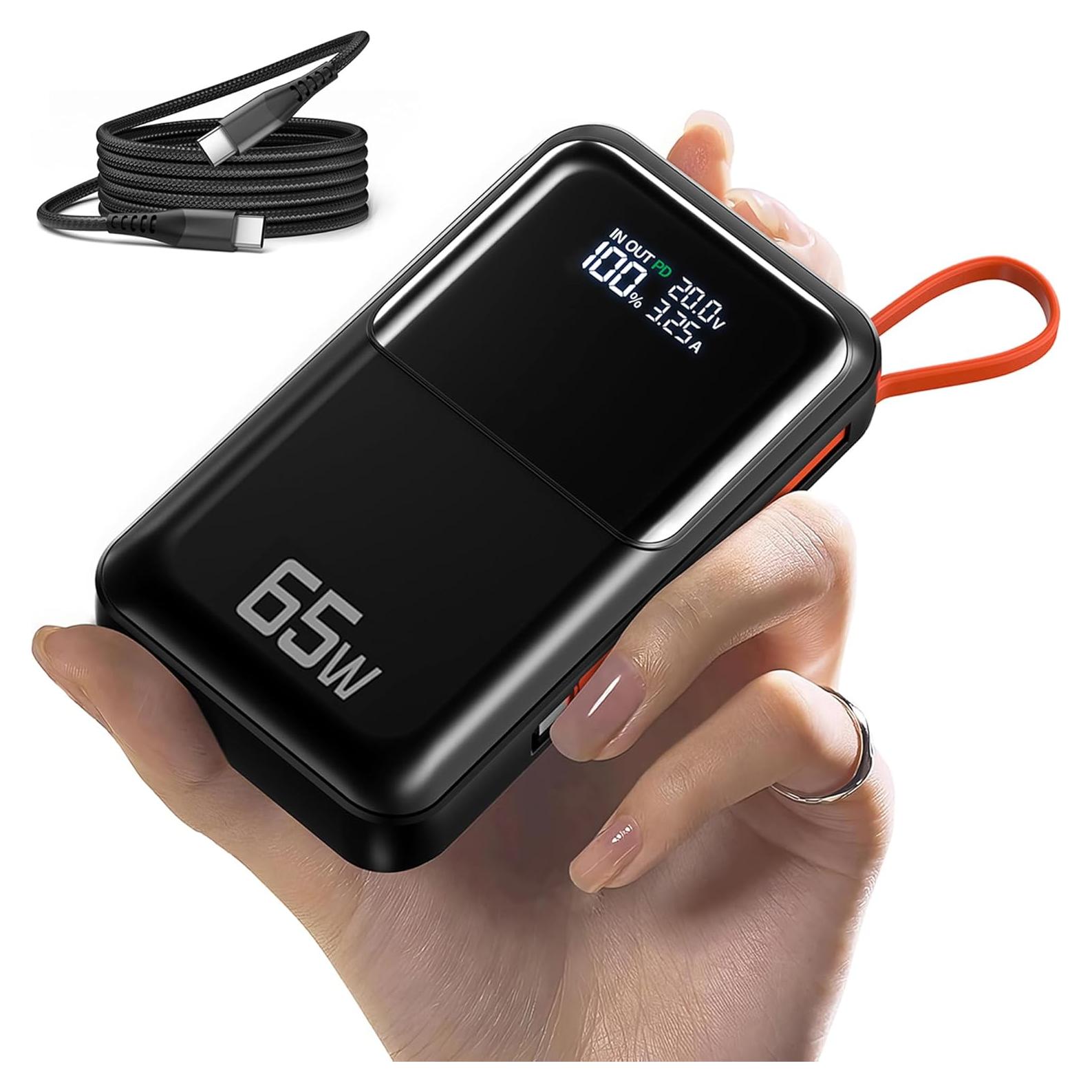 Cargador portátil 65W Feidyns 27000mAh USB-C carga rápida