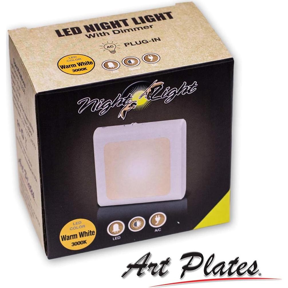 Luz Nocturna LED Art Plates Regulable con Sensor Automático