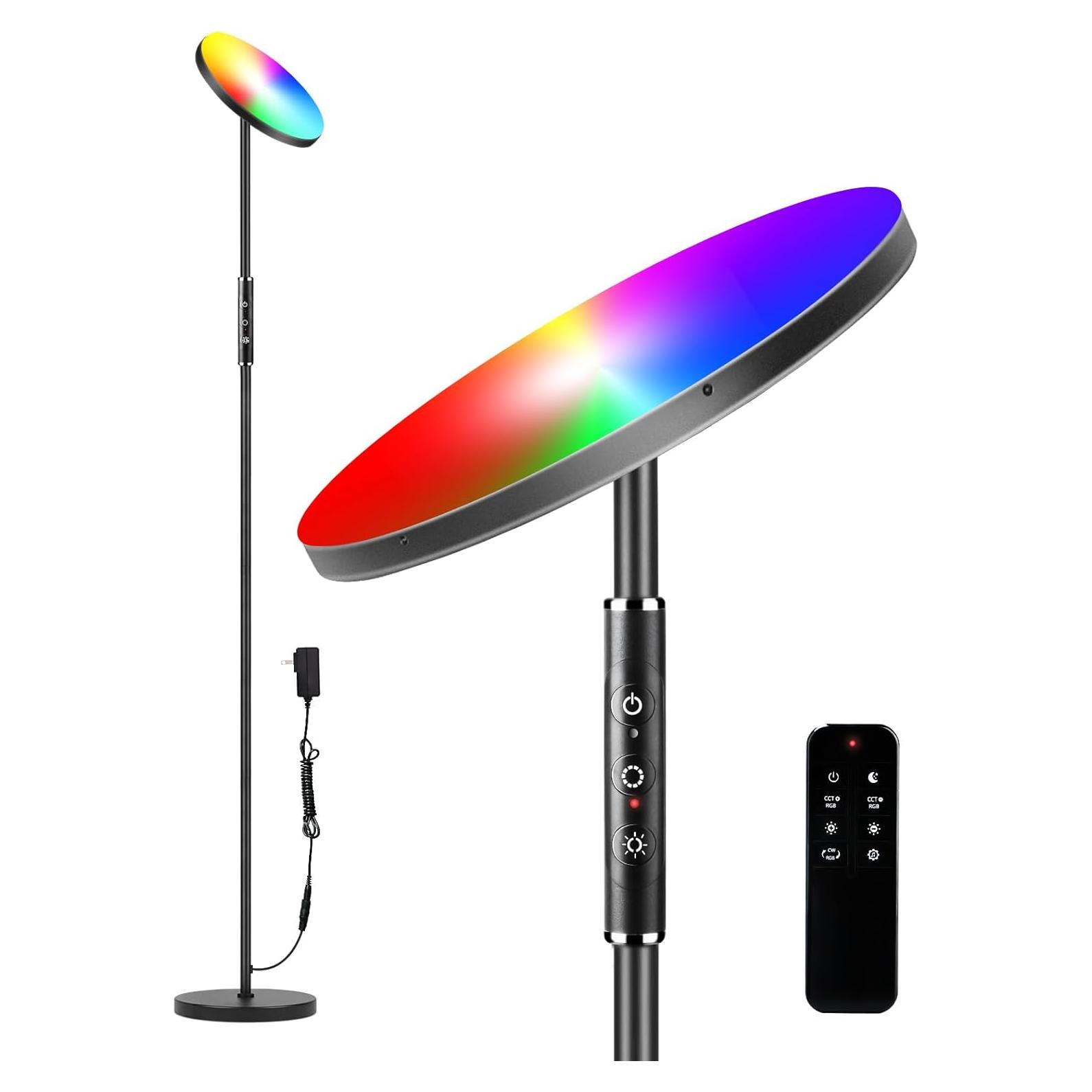 Lámpara de Pie LED RGB Monococo 36W 3600LM Control Remoto