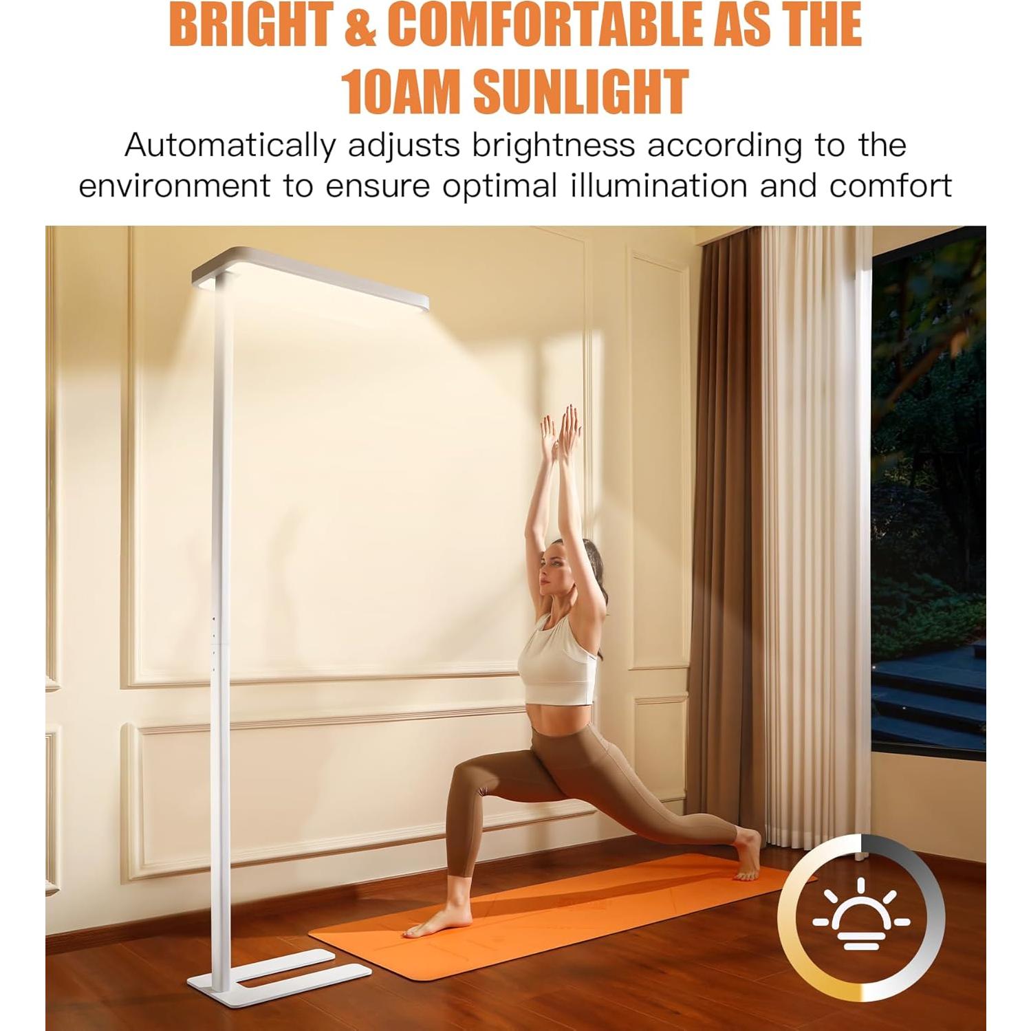 Lámpara de Pie PalFish 100W con Sensor de Movimiento 9500LM