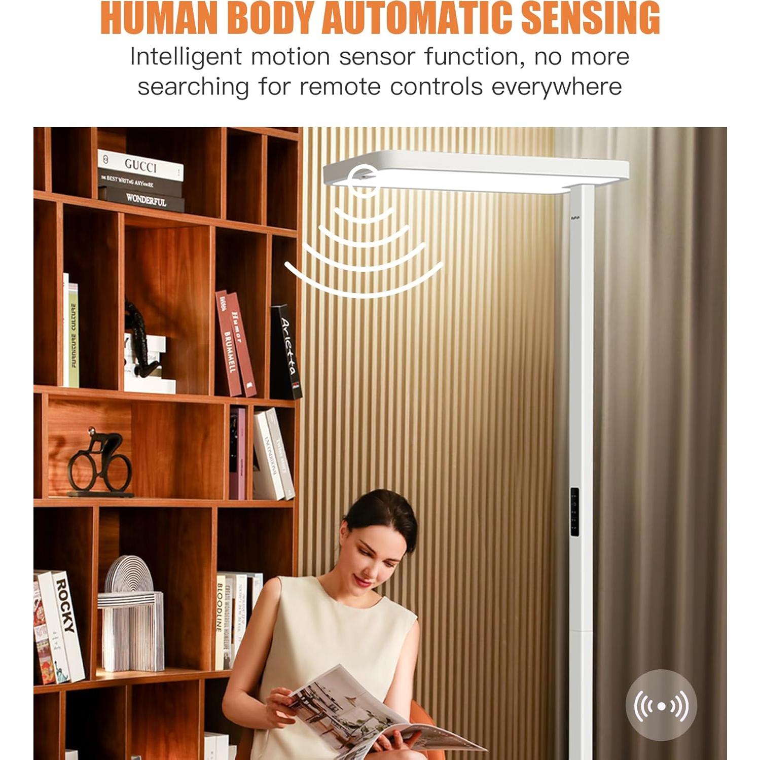 Lámpara de Pie PalFish 100W con Sensor de Movimiento 9500LM