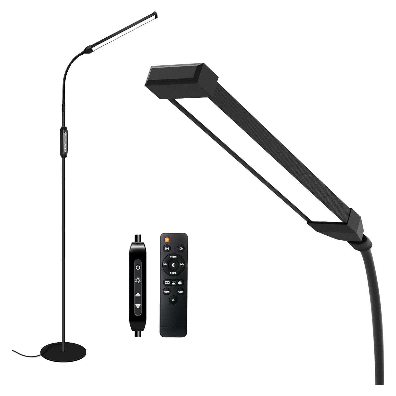 Lámpara de Pie LED Qumusaa con Control Remoto 182 cm