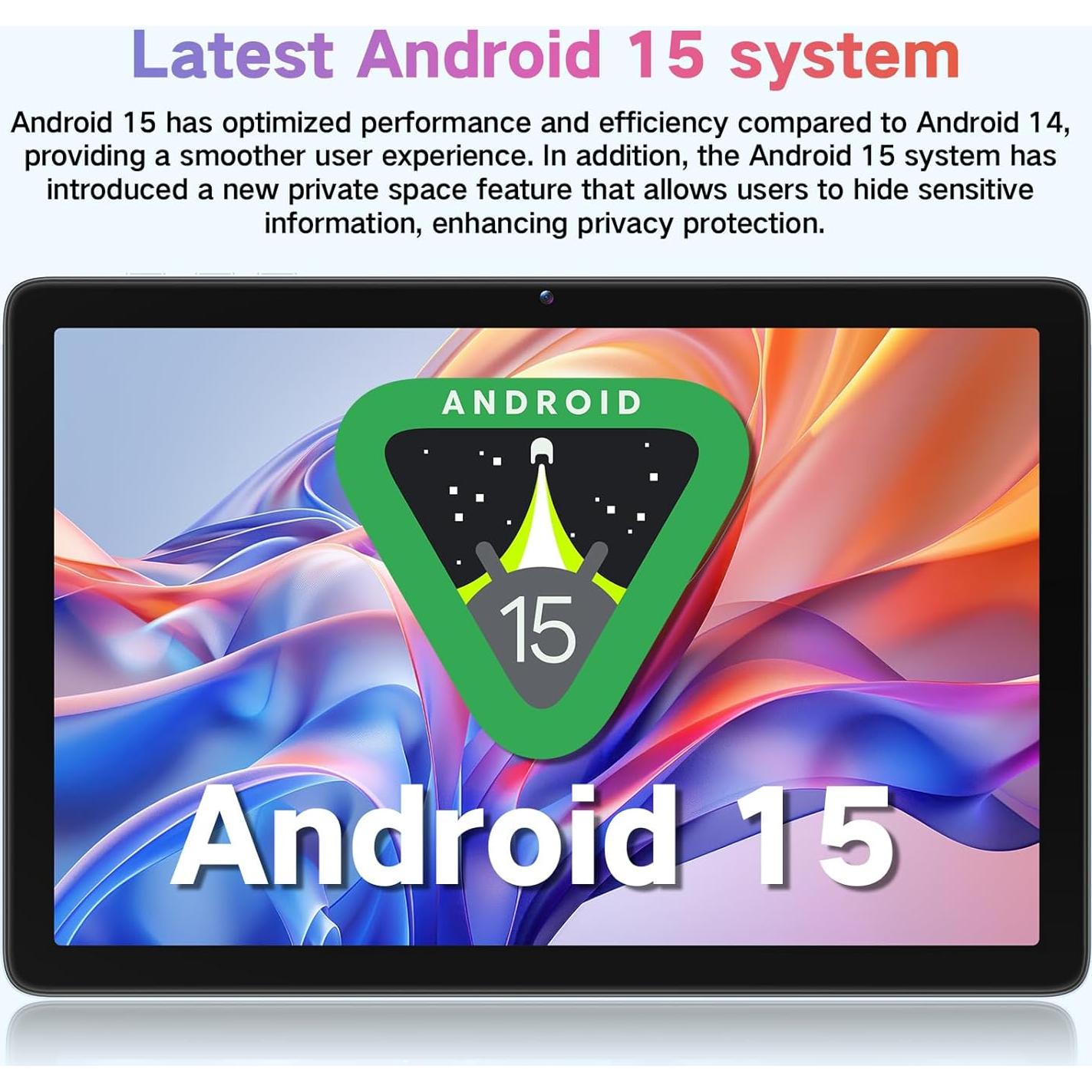 Tablet Android 15 Winsing 10" 12GB RAM 128GB Almacenamiento