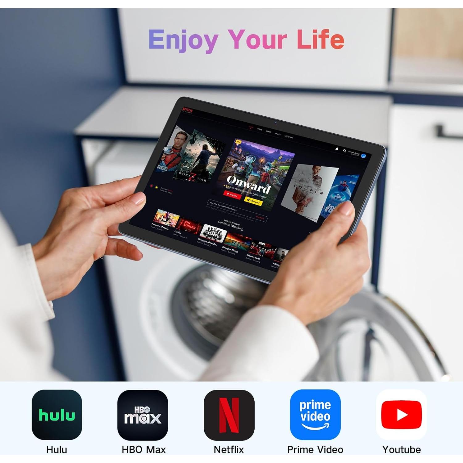 Tablet Android 15 Winsing 10" 12GB RAM 128GB Almacenamiento