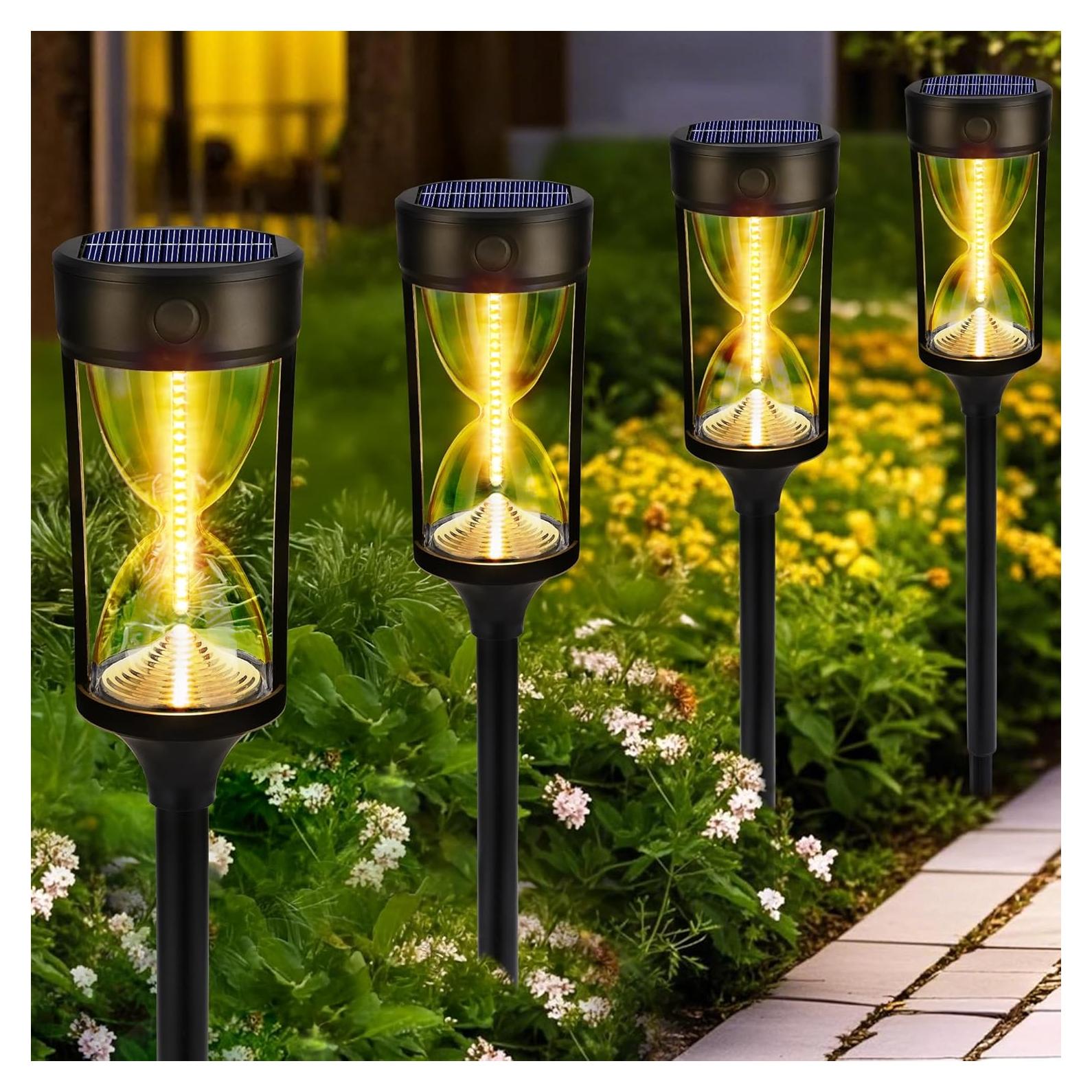 Luces Solares Toodour para Jardín - Paquete de 4, IP65