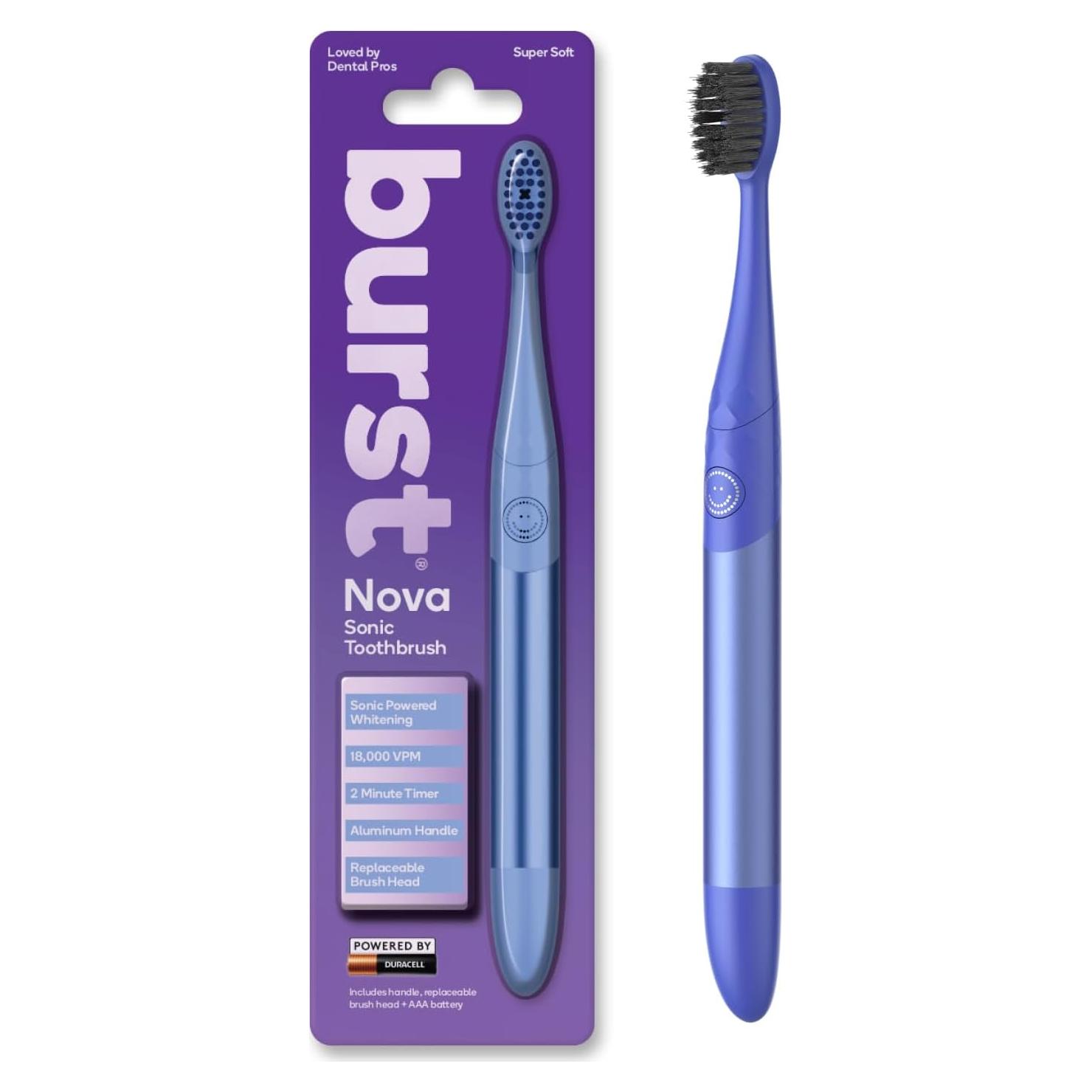 Cepillo de dientes eléctrico Burst Nova Azul - Blanqueamiento 18000 VPM