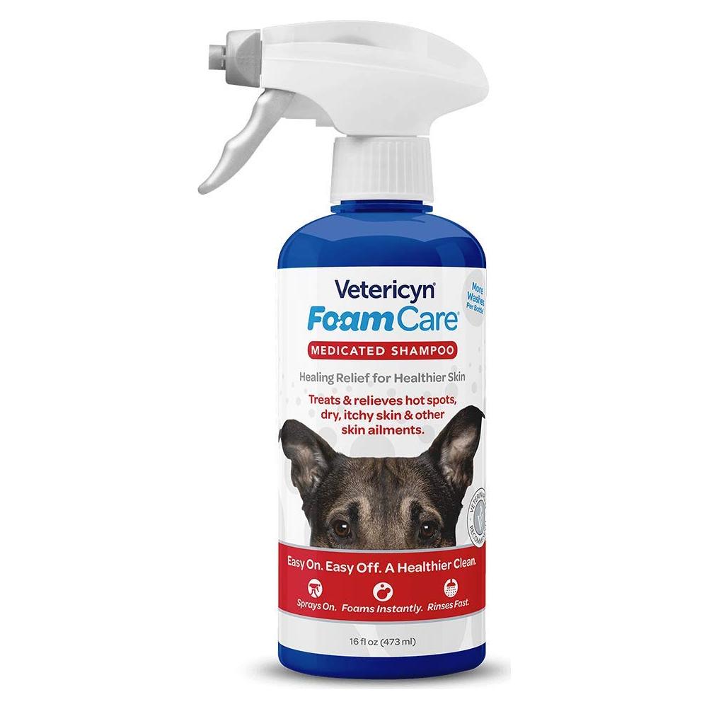 Champú Medicado Vetericyn FoamCare 473ml para Perros y Gatos