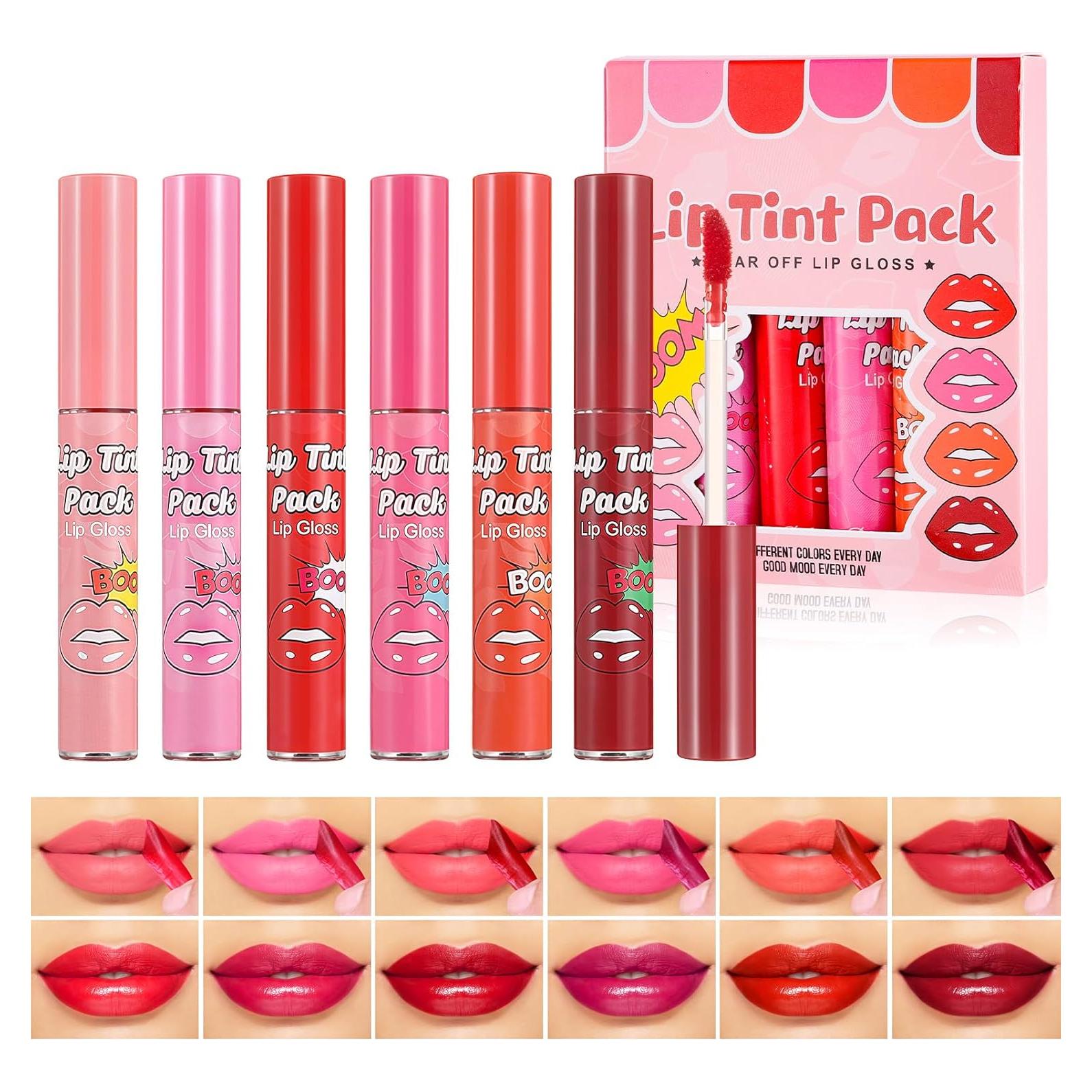 Set de Tinte de Labios Peel Off DAGEDA 6 Colores Mate 90g