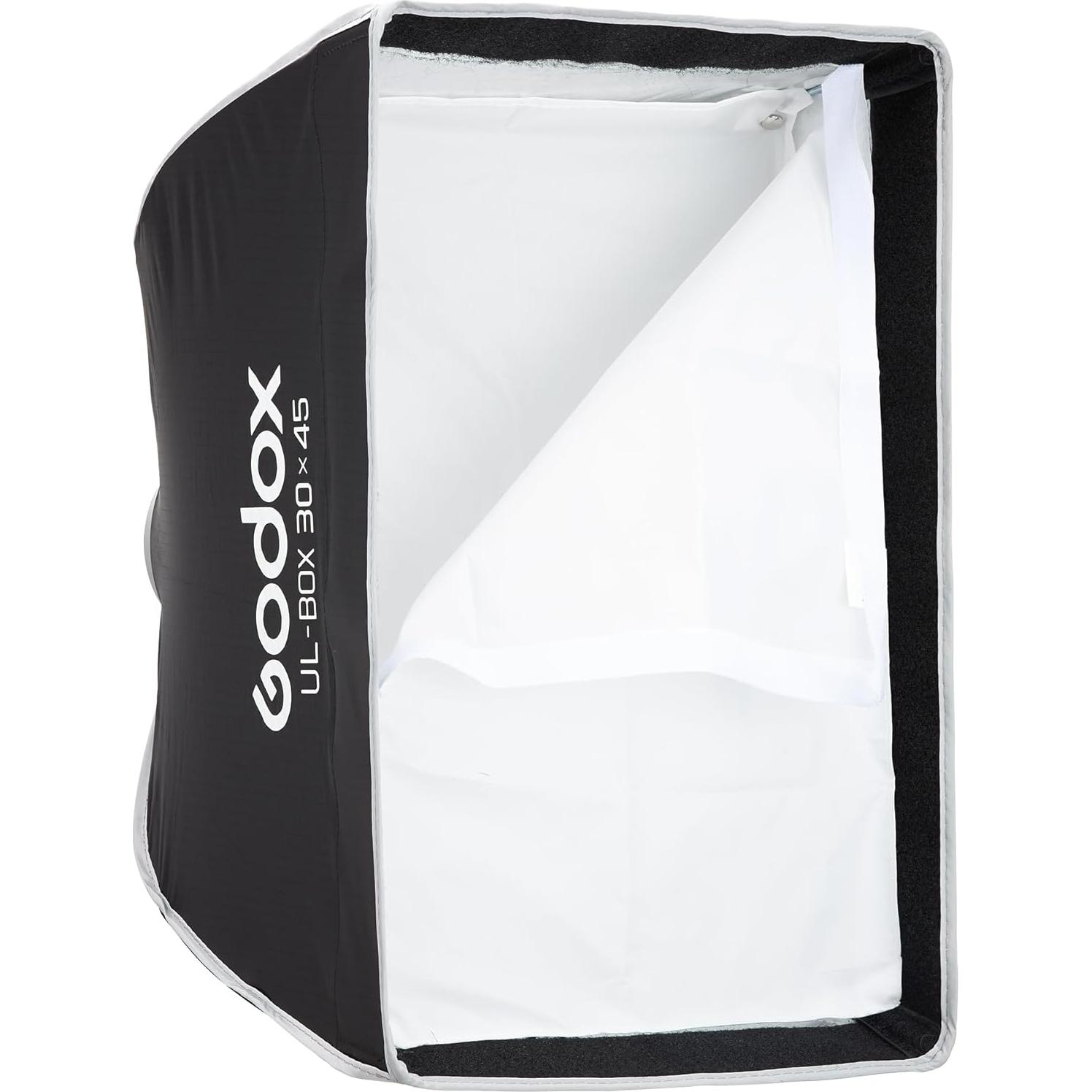Softbox Rectangular Godox 30x45 cm Plegable con Montura Bowens
