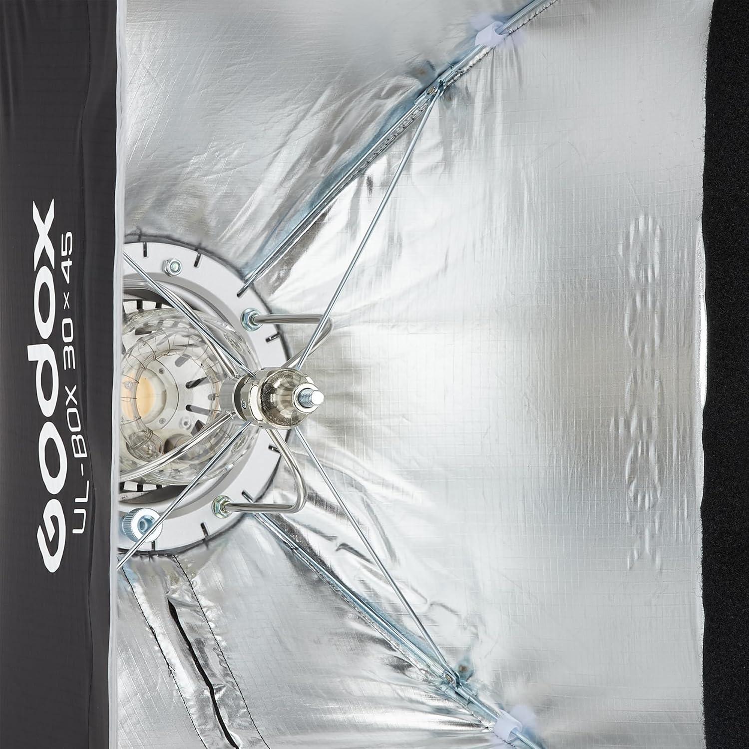 Softbox Rectangular Godox 30x45 cm Plegable con Montura Bowens