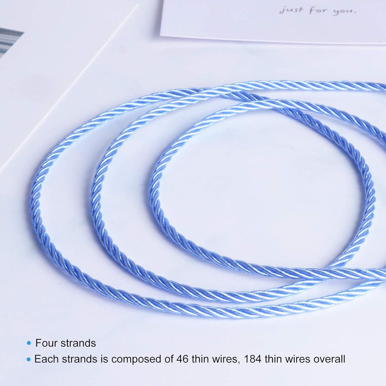 Cable de actualización de auriculares OKCSC 0.78mm 2pin Azul con Mic