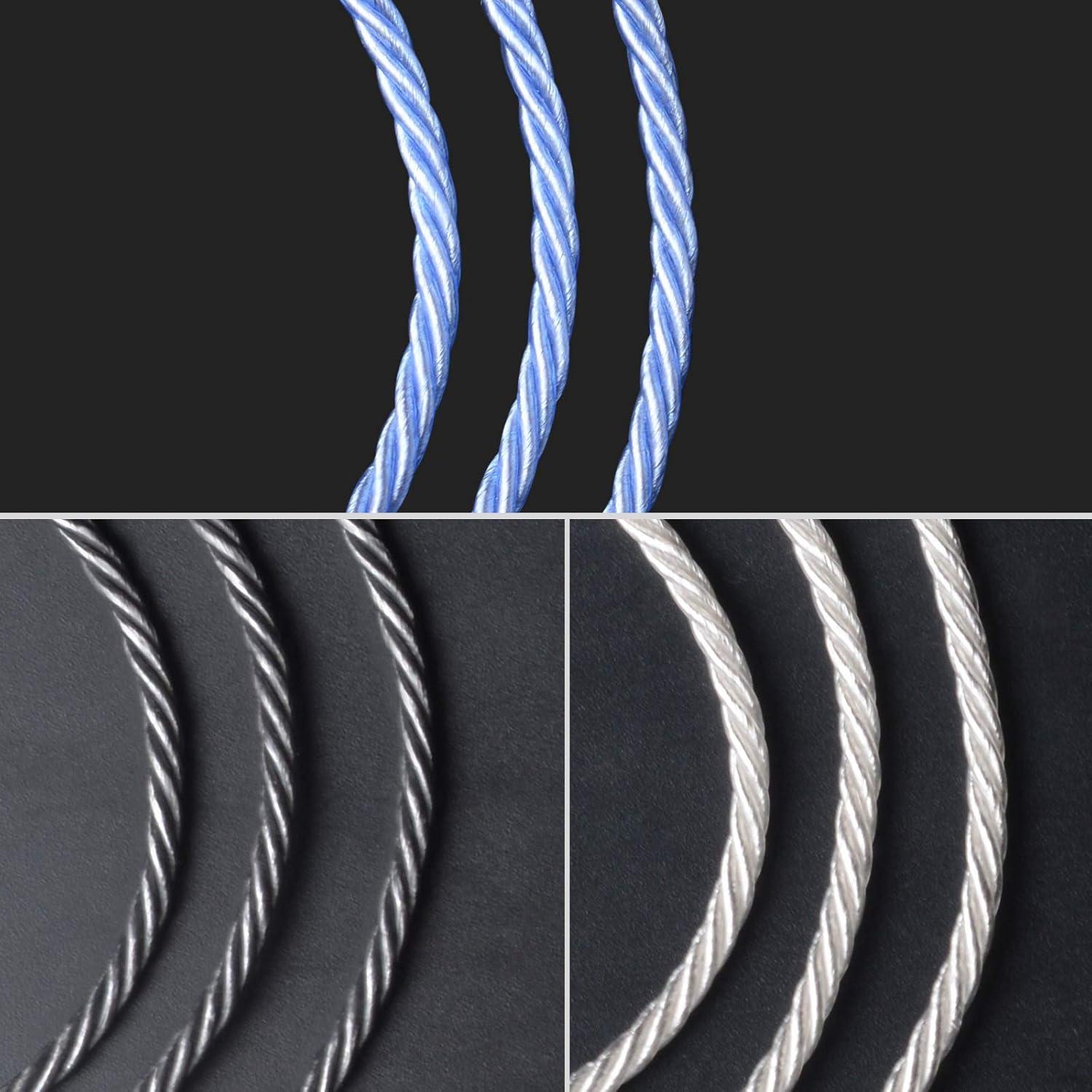 Cable de actualización de auriculares OKCSC 0.78mm 2pin Azul con Mic